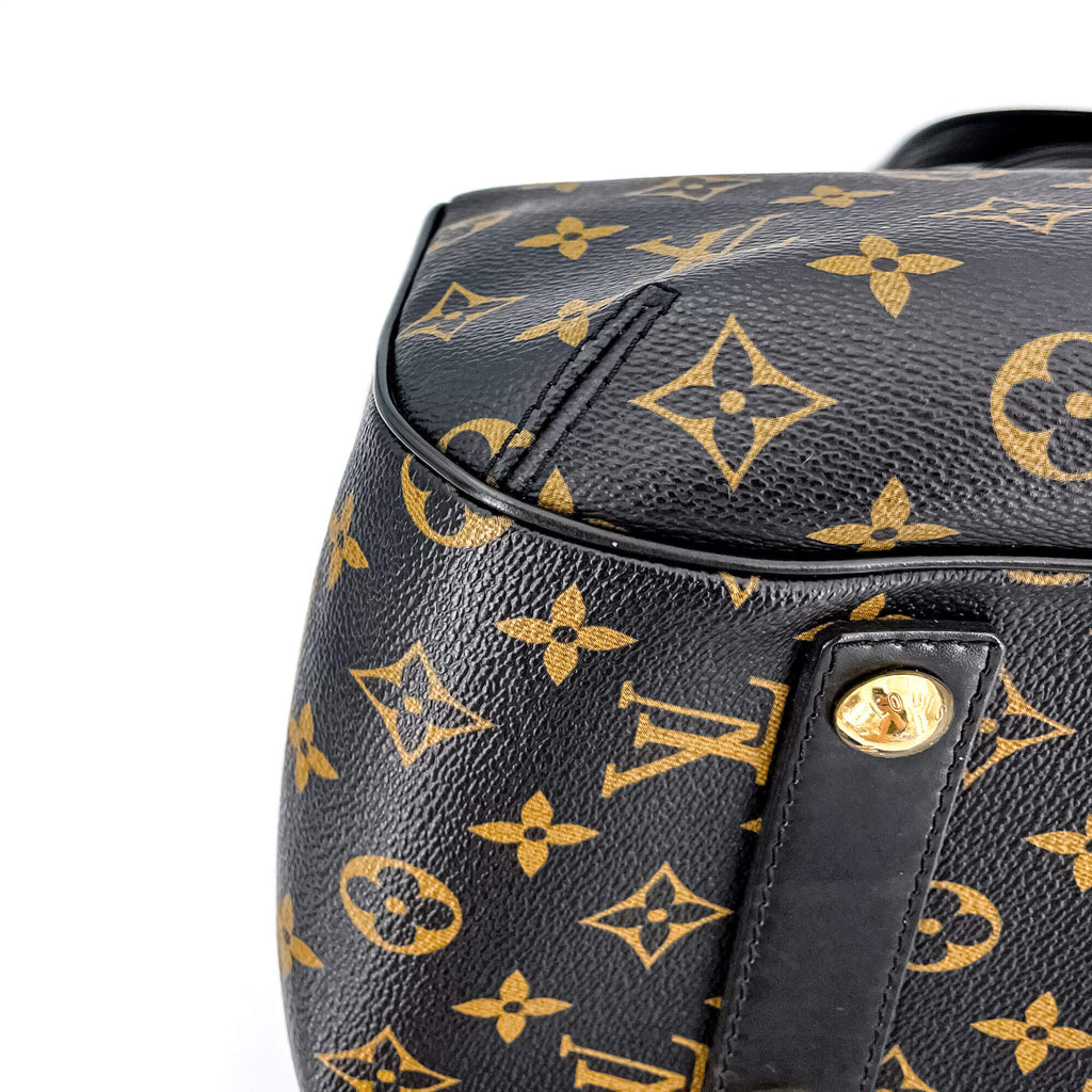 Mirage Griet Noir Monogram Canvas & Leather Bag