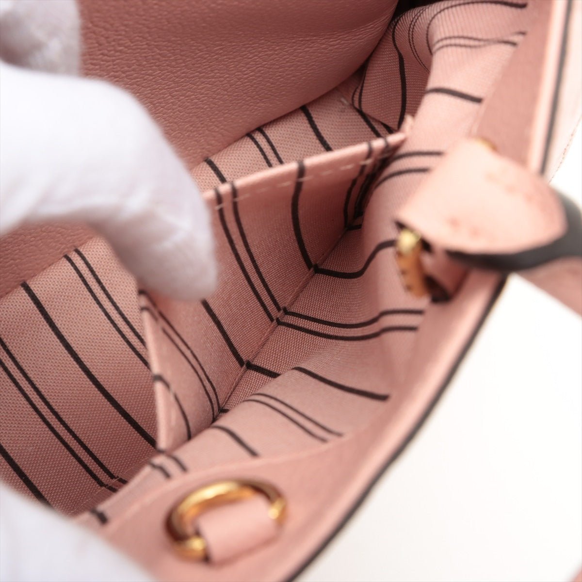 Montaigne BB Monogram Pink Leather