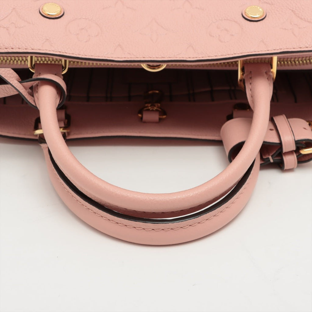 Montaigne BB Monogram Pink Leather