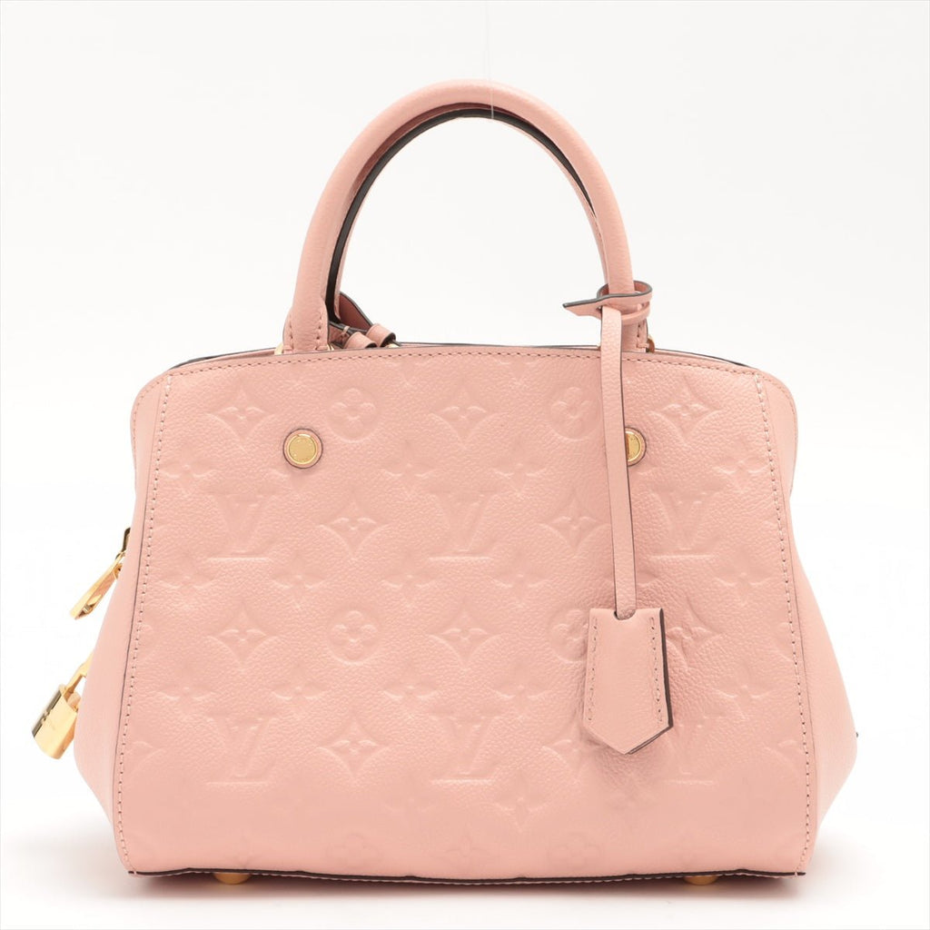 Montaigne BB Monogram Pink Leather