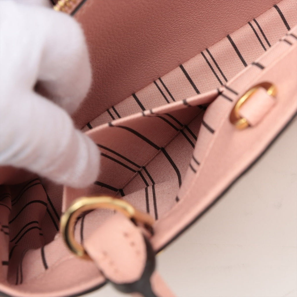 Montaigne BB Monogram Pink Leather
