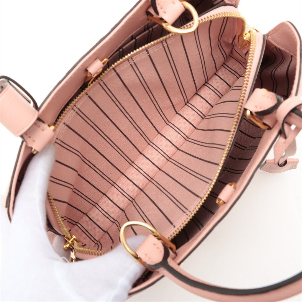 Montaigne BB Monogram Pink Leather