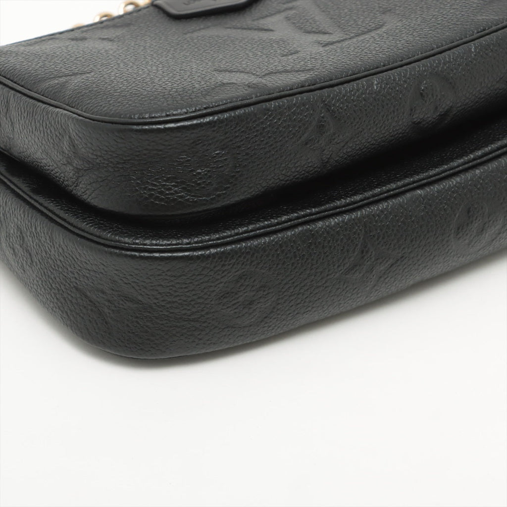 Multi Pochette Accessories Monogram Empreinte Leather Black Bag