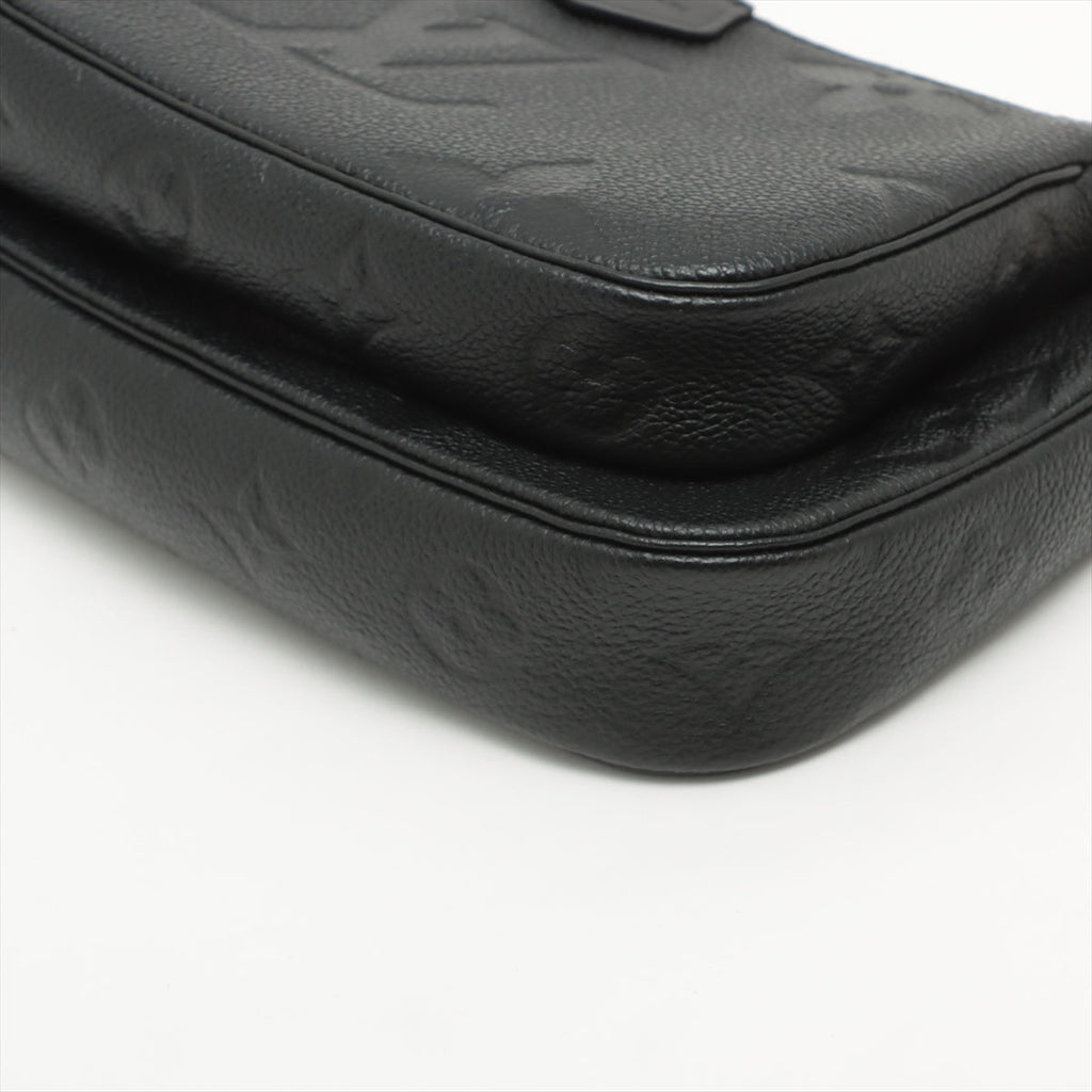 Multi Pochette Accessories Monogram Empreinte Leather Black Bag