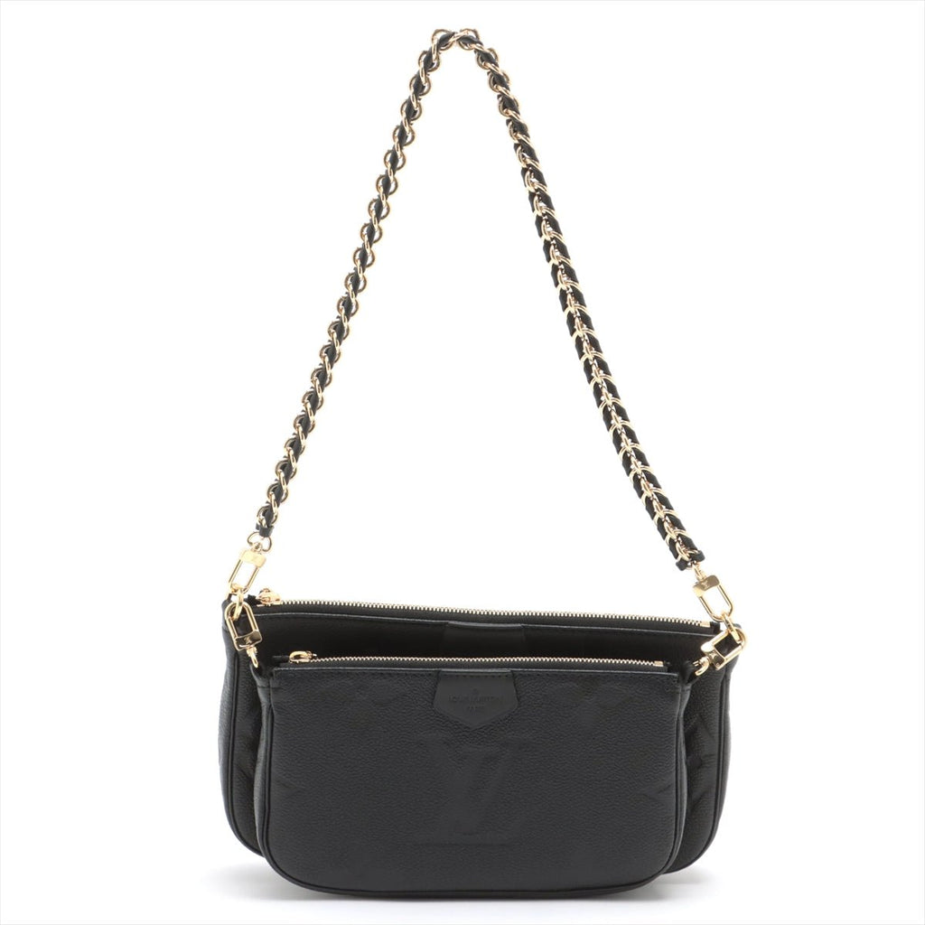 Multi Pochette Accessories Monogram Empreinte Leather Black Bag