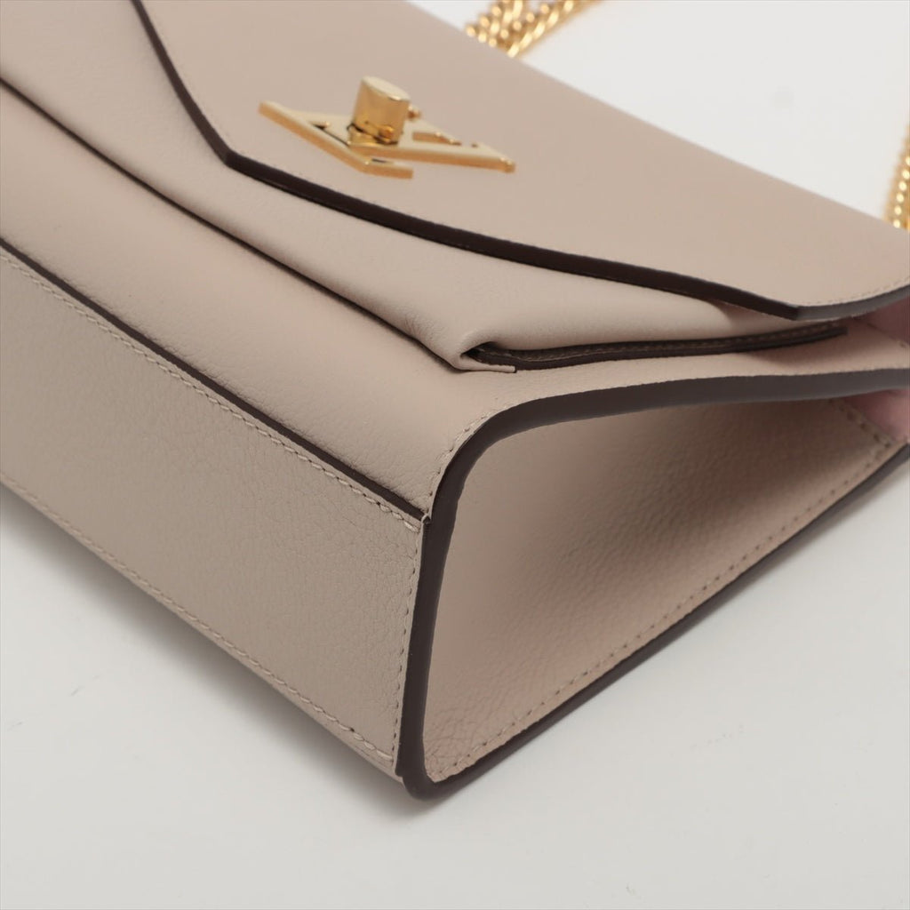 Mylockme BB Leather Beige 2-Way Chain Bag
