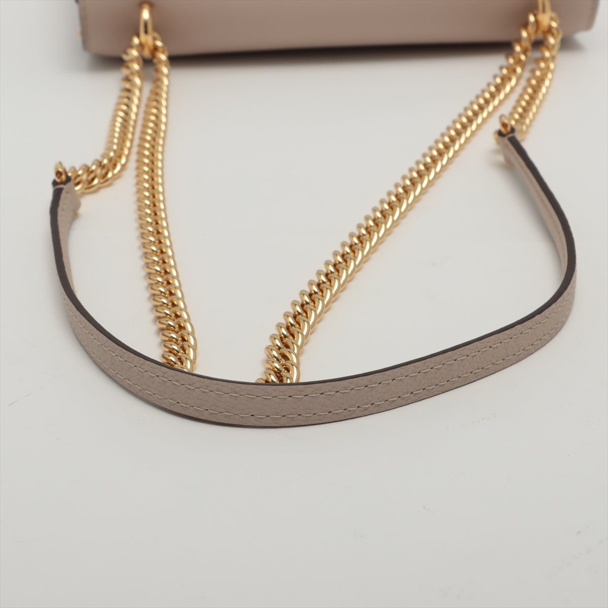 Mylockme BB Leather Beige 2-Way Chain Bag