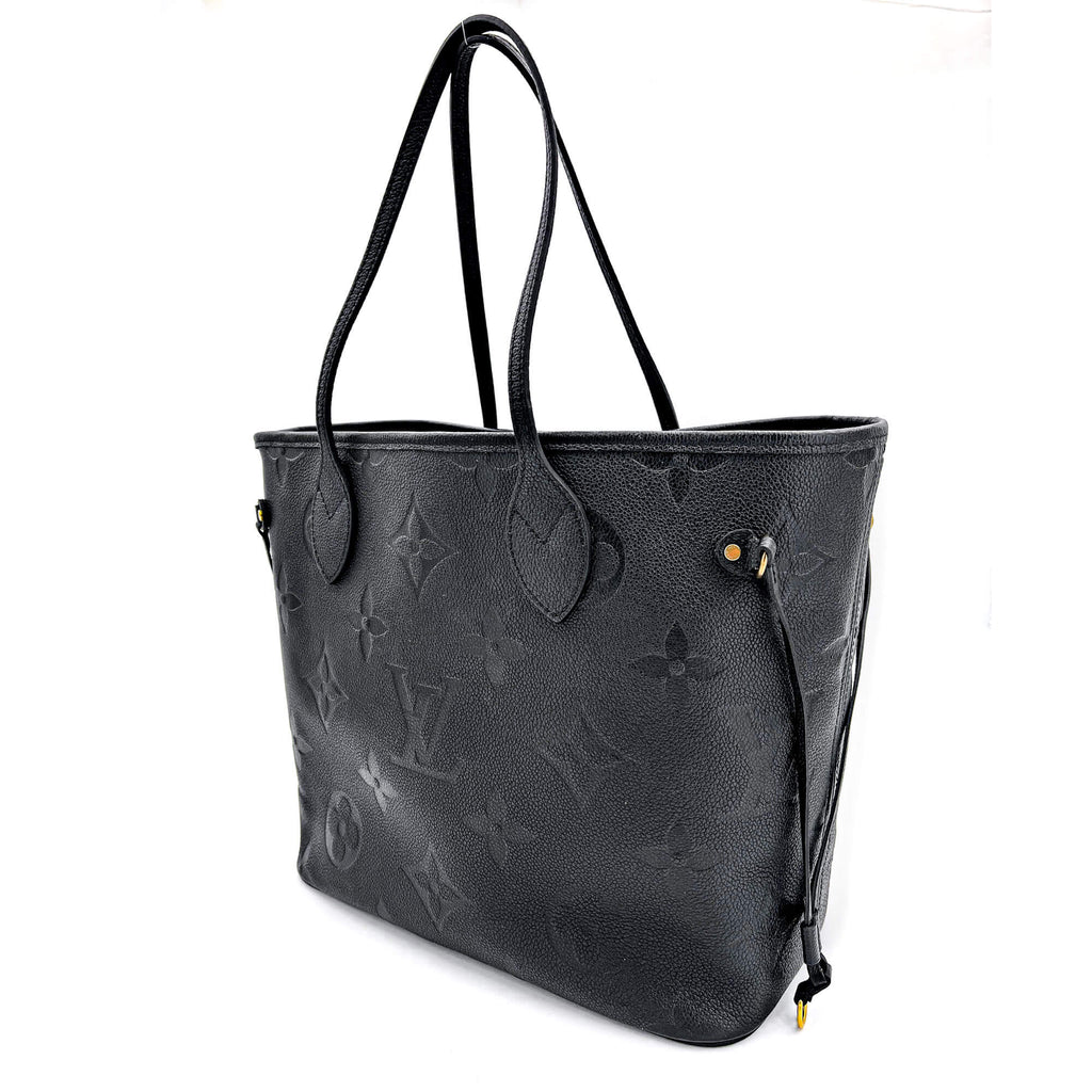 Neverfull MM Black Empreinte Leather