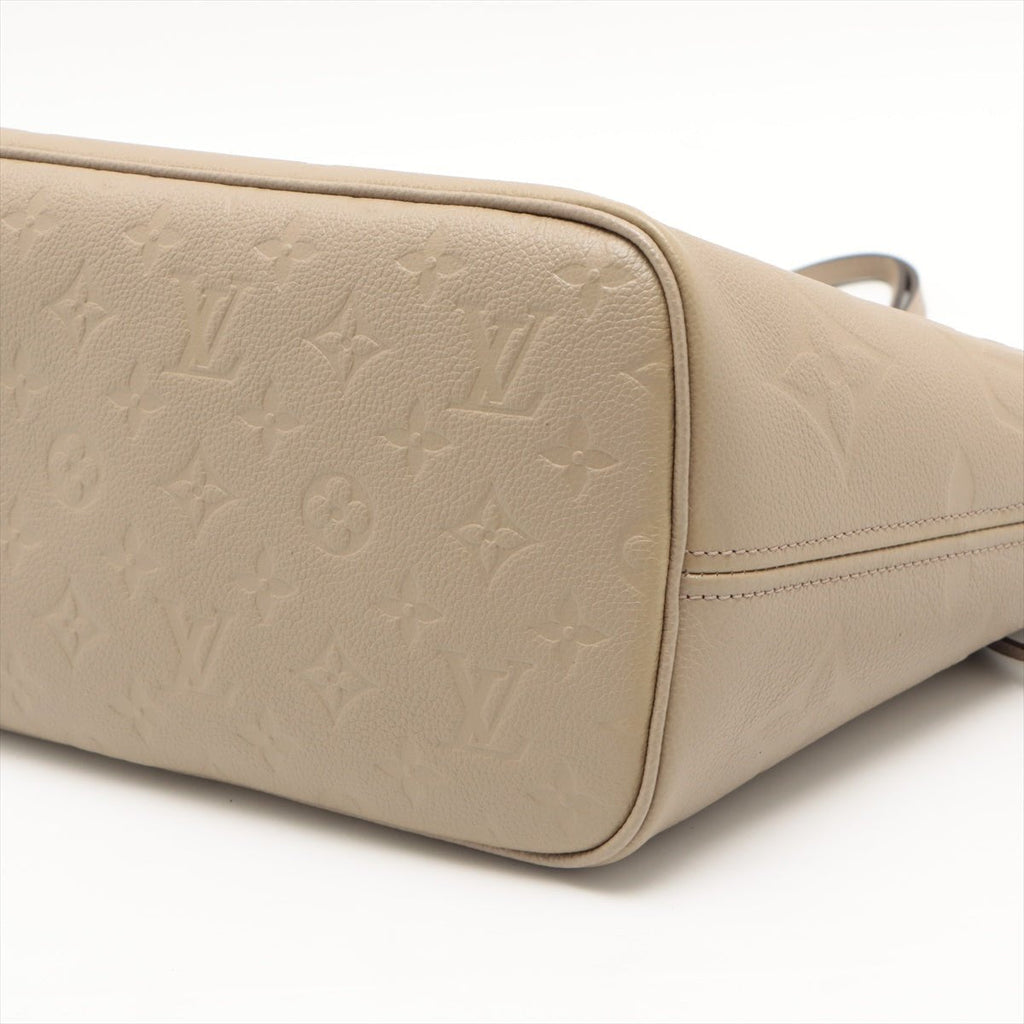 Neverfull MM Empreinte Leather Turtledove Beige Bag