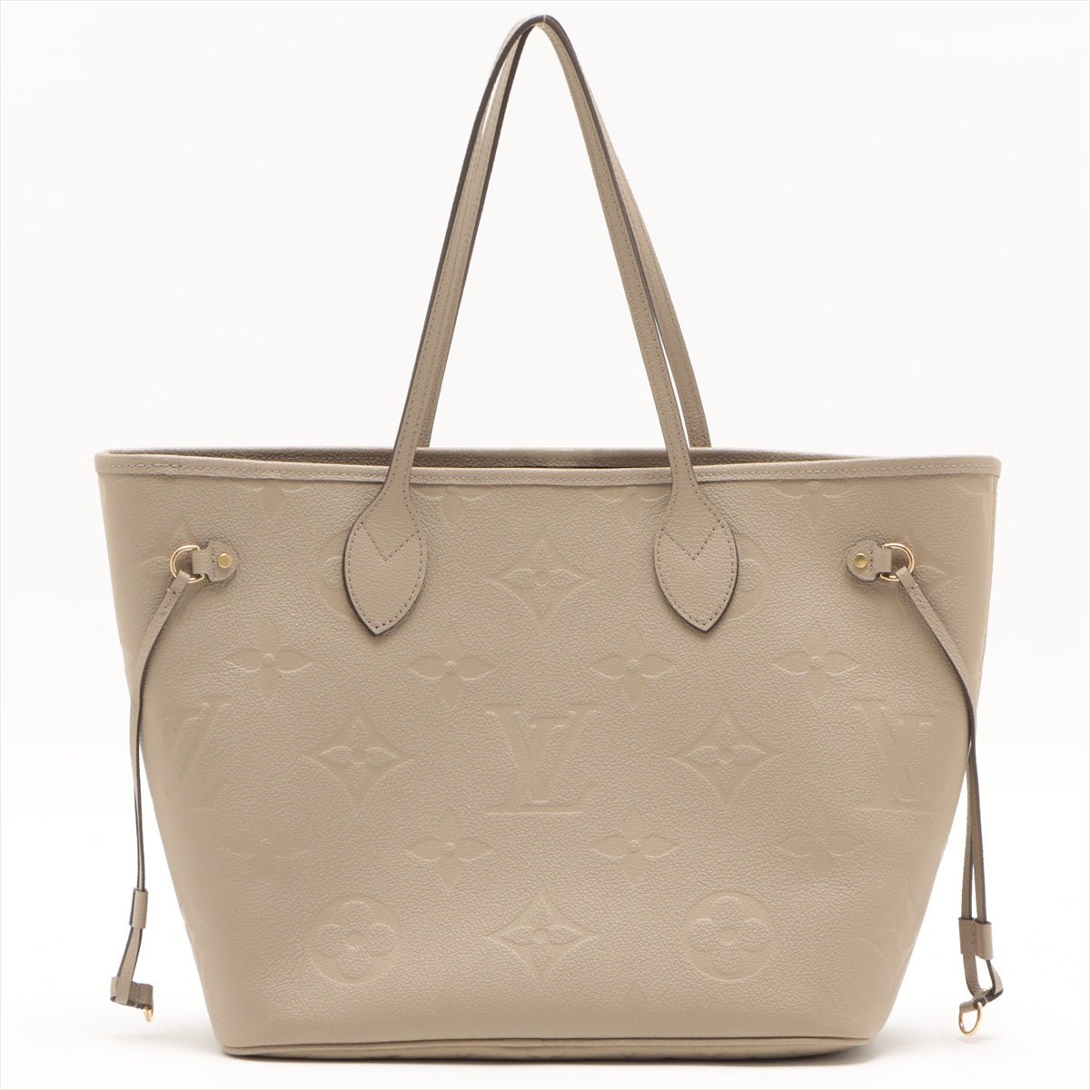 Neverfull MM Empreinte Leather Turtledove Beige Bag