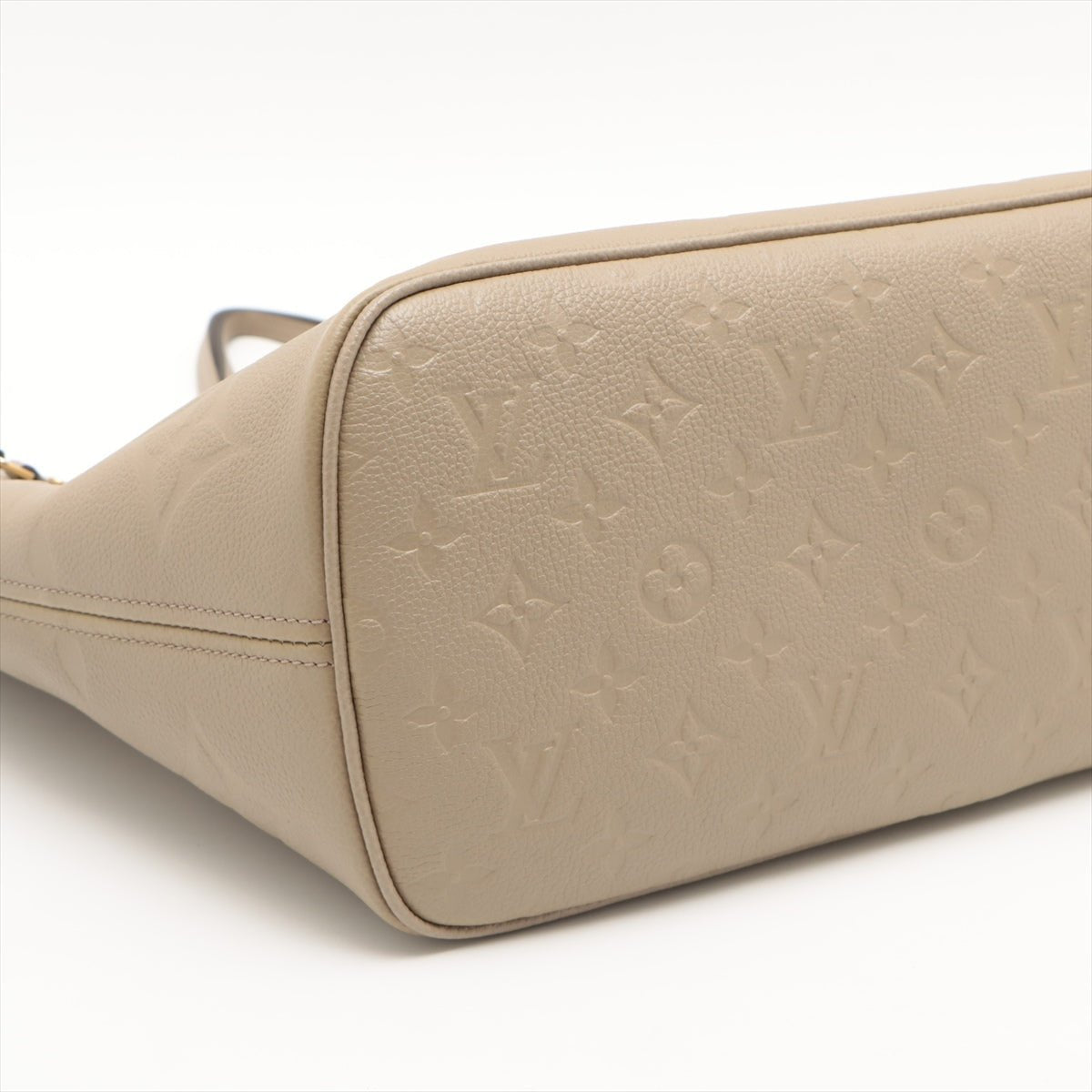 Neverfull MM Empreinte Leather Turtledove Beige Bag