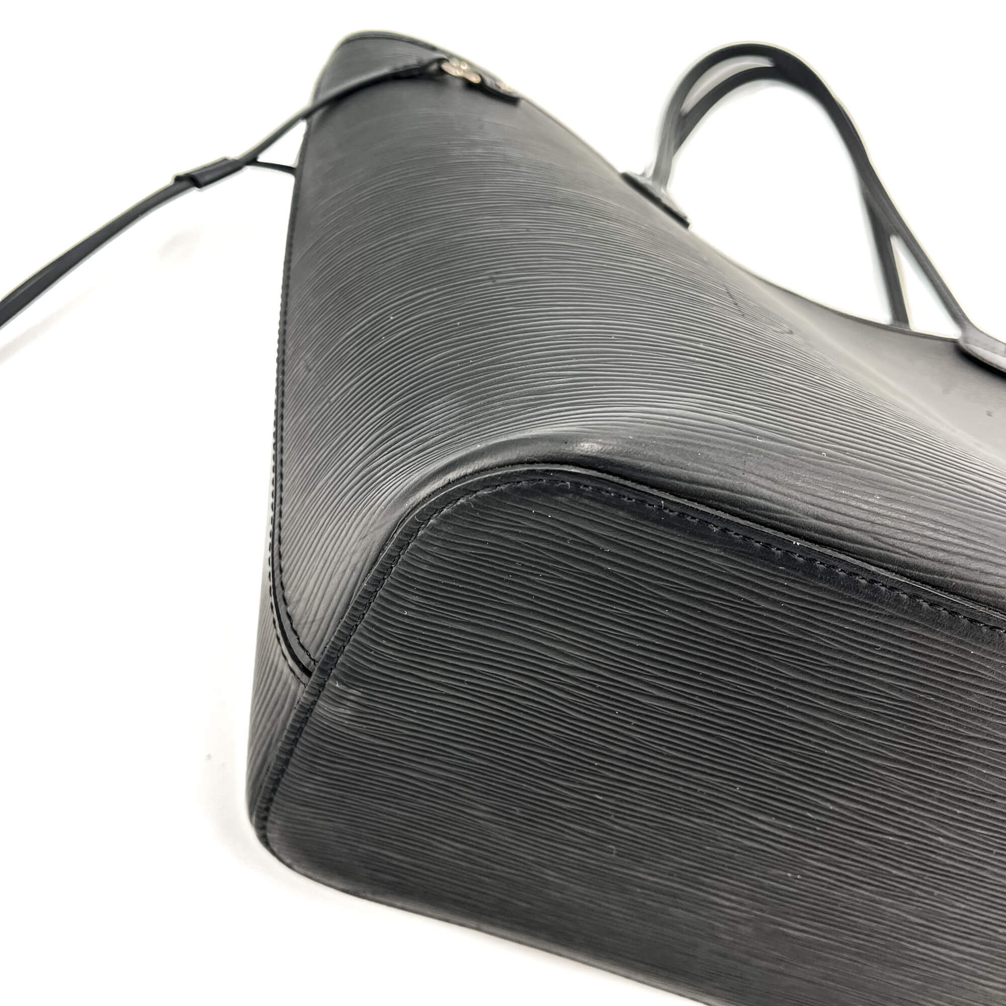 Neverfull MM Epi Leather Black Shopper