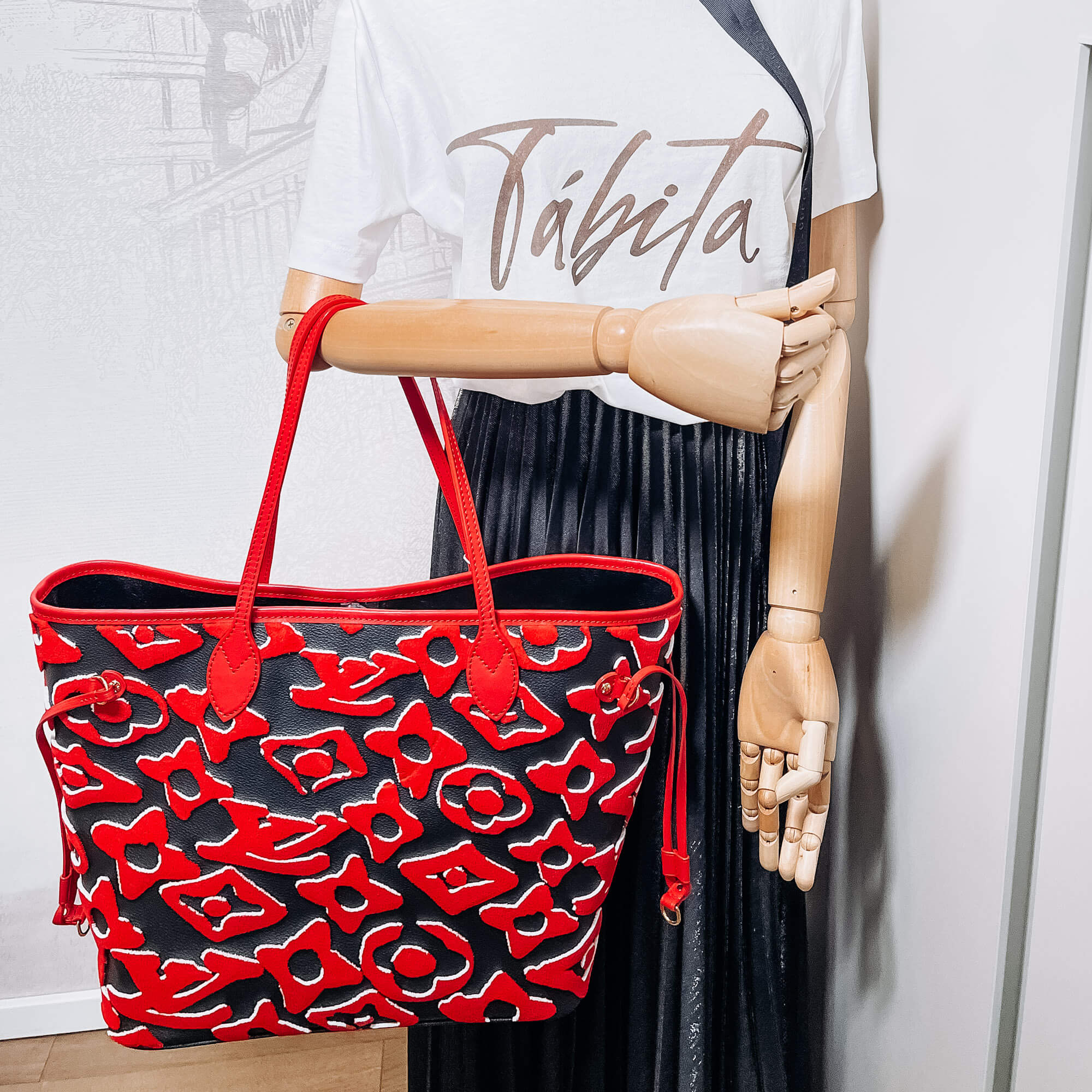 Neverfull MM Limited Edition Urs Fischer Tufted Monogram
