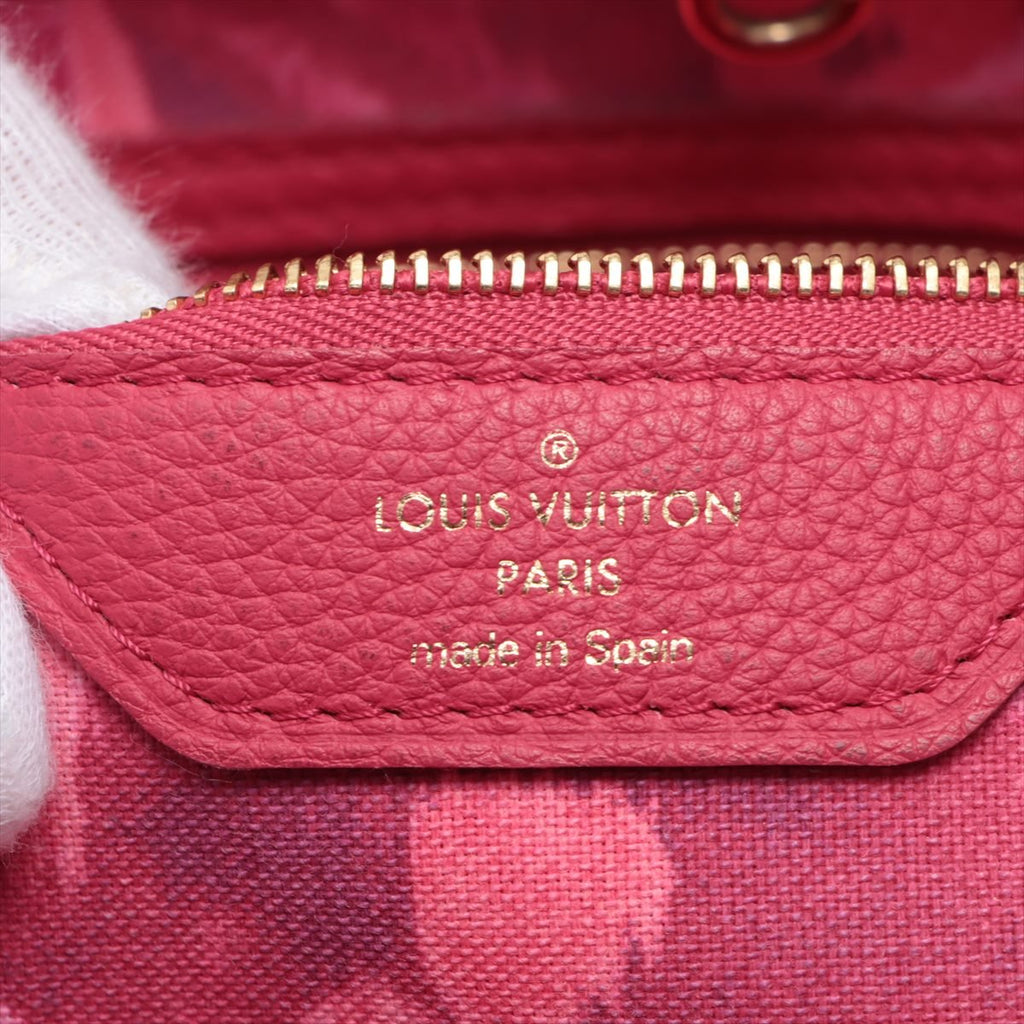 Neverfull MM Raspberry Monogram Ikat Flower Limited Edition