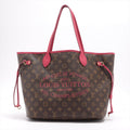 Neverfull MM Raspberry Monogram Ikat Flower Limited Edition