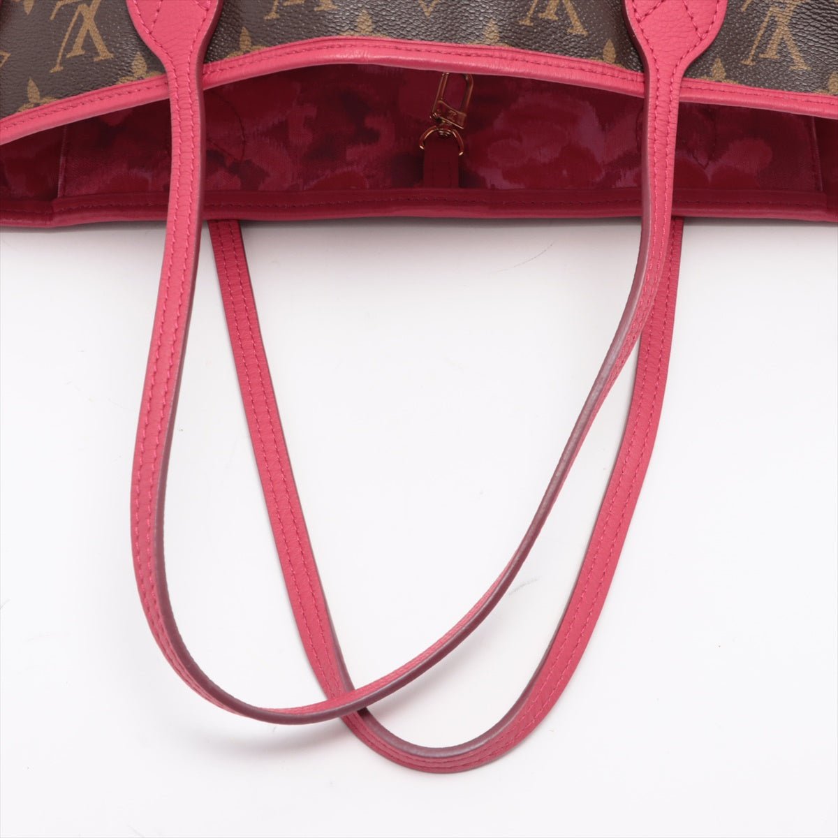 Neverfull MM Raspberry Monogram Ikat Flower Limited Edition