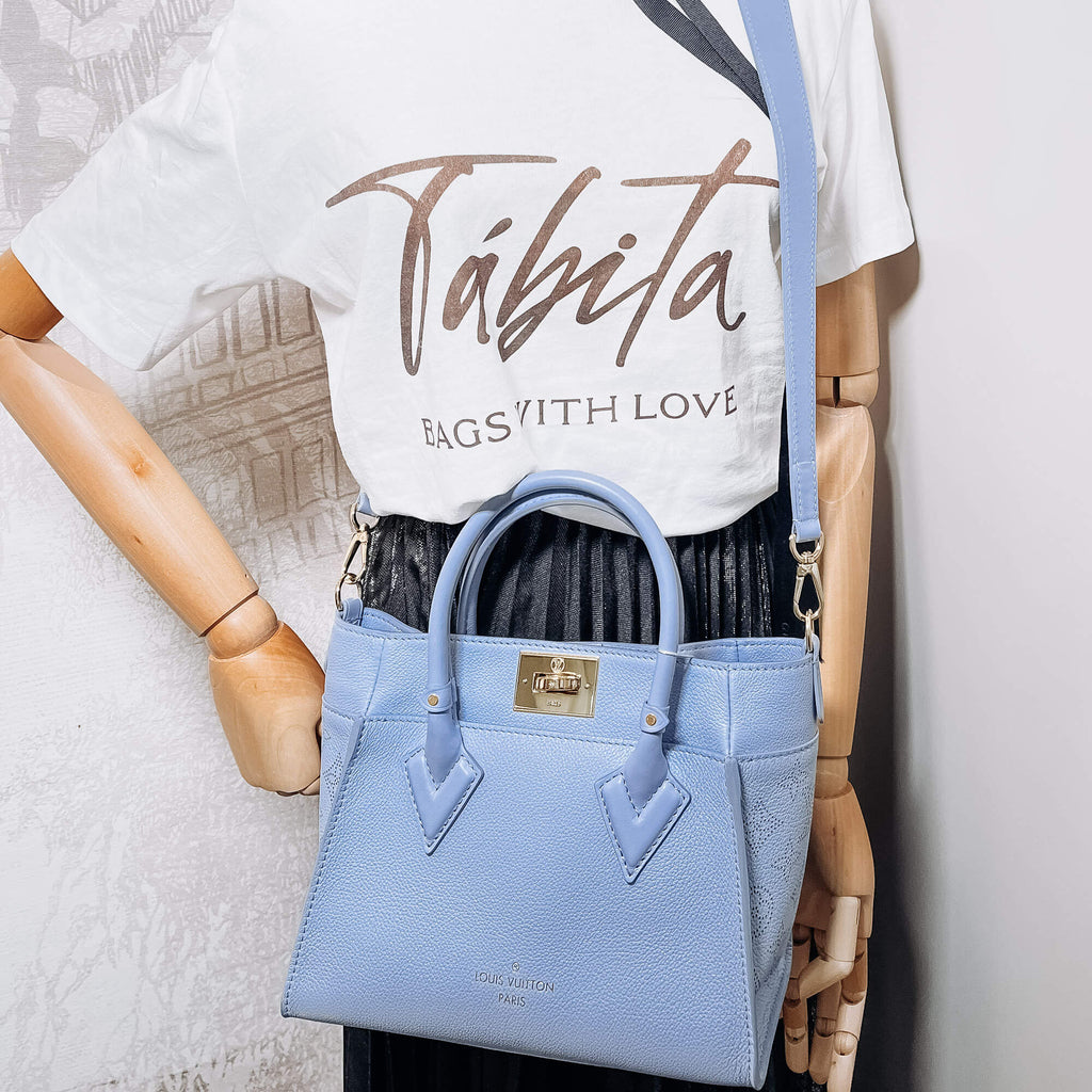 On My Side PM  High End Mahina Leather Bleau Nuage 2-way