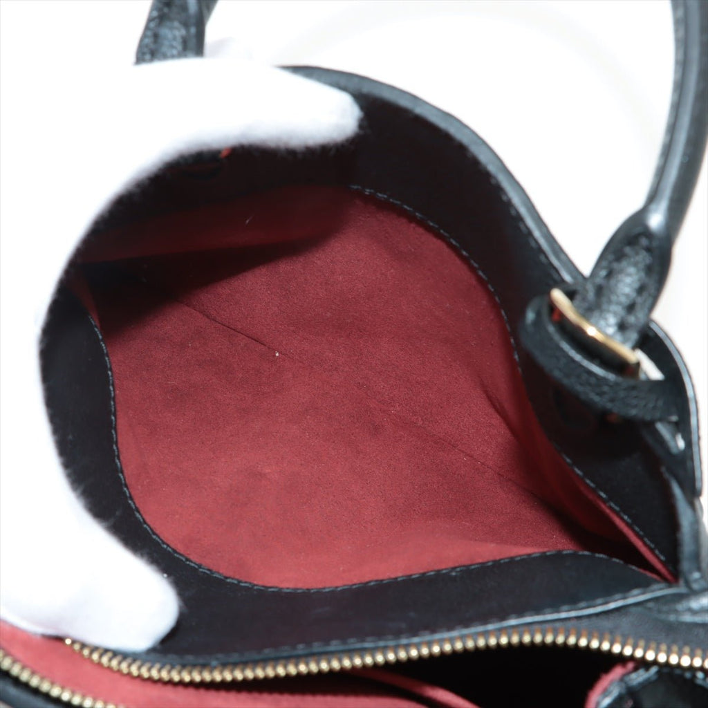 Petit Palais Monogram Empreinte Leather Black