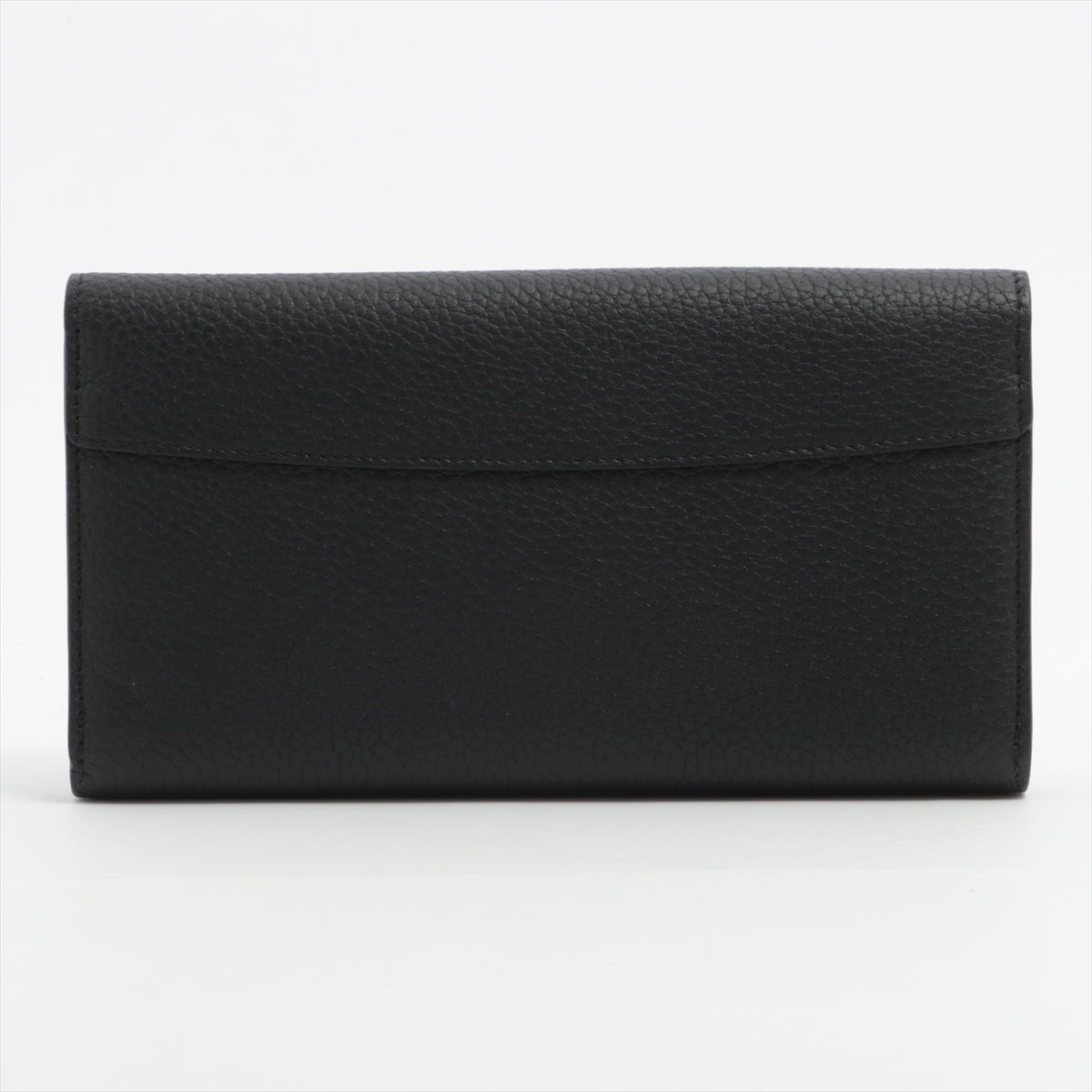 Portefeuille Capucines Crown in Taurillon Black Leather
