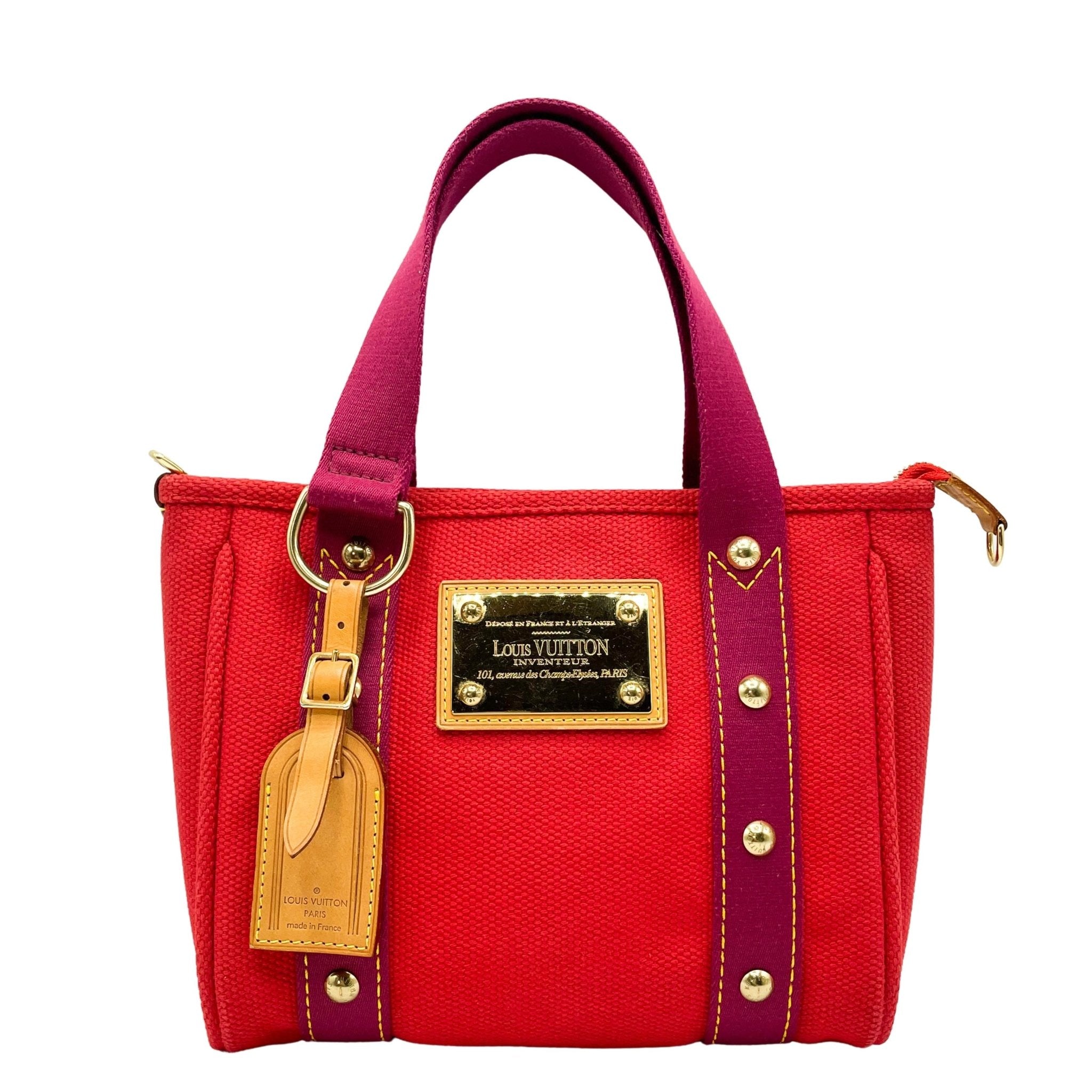 Red Canvas Antigua Mini Tote