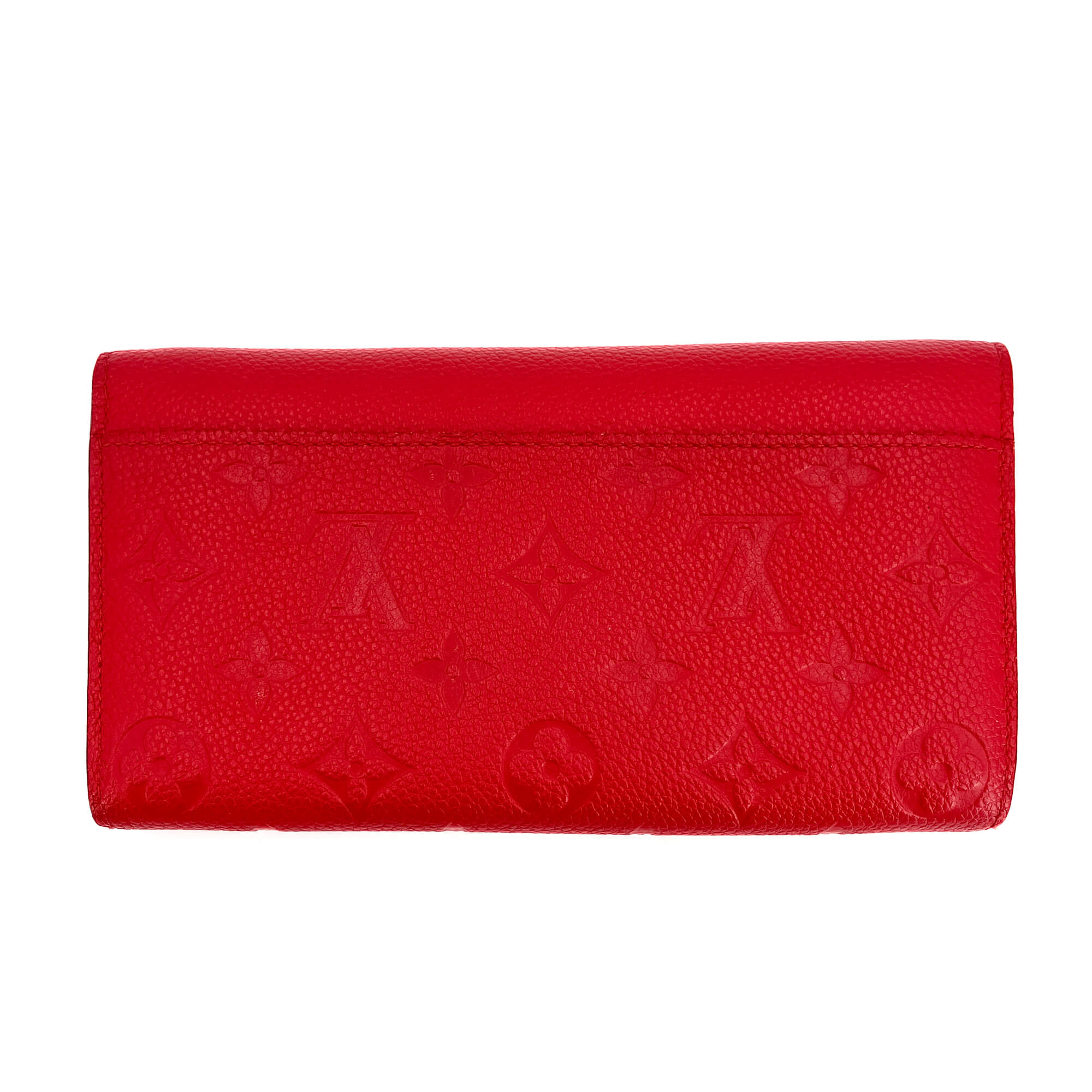 Sarah Empreinte Leather Red Wallet