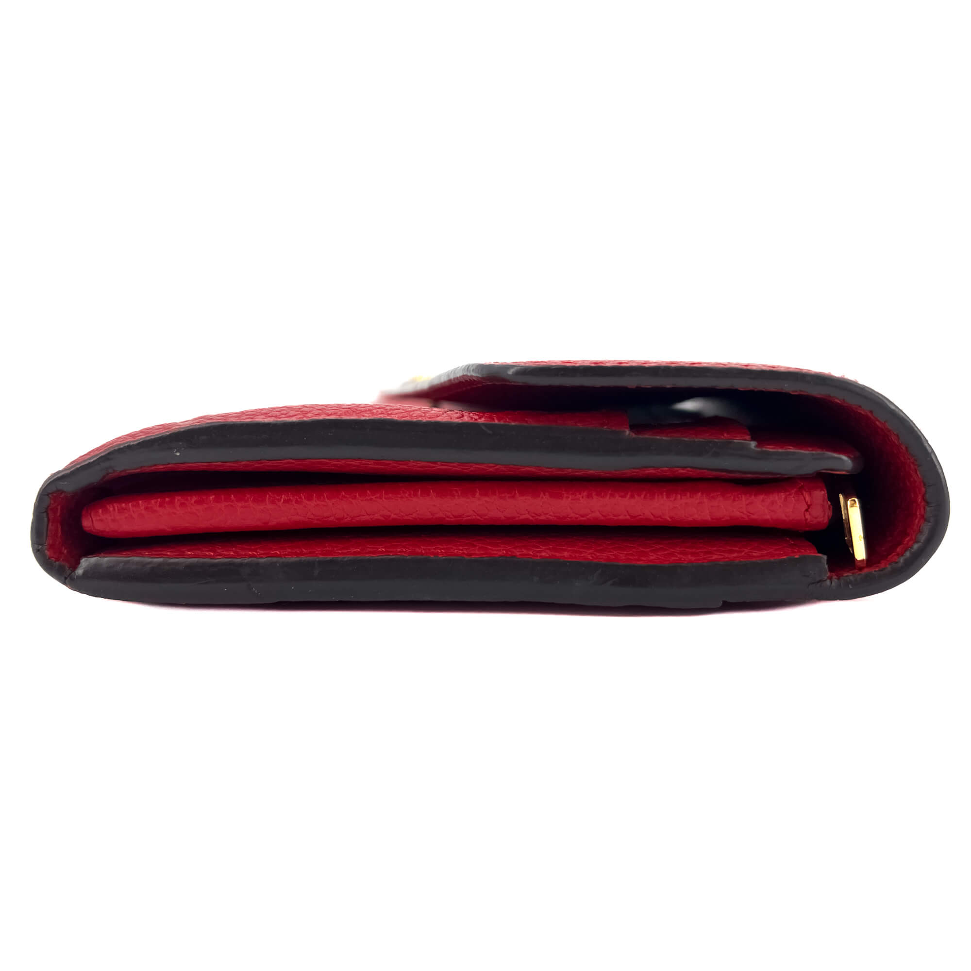 Sarah Empreinte Leather Red Wallet