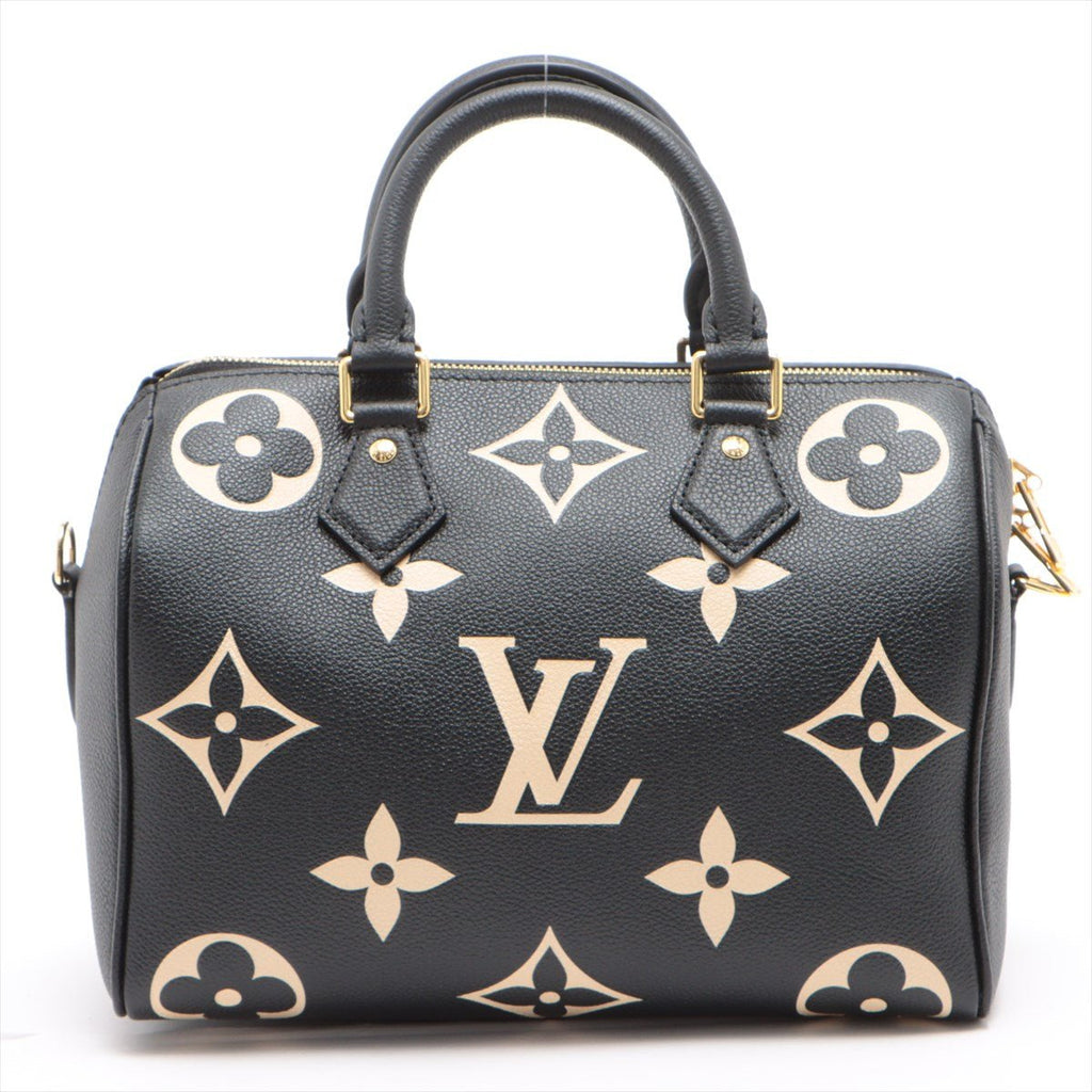 Speedy 25 Bandouliere Bag Bicolor Monogram Empreinte Giant