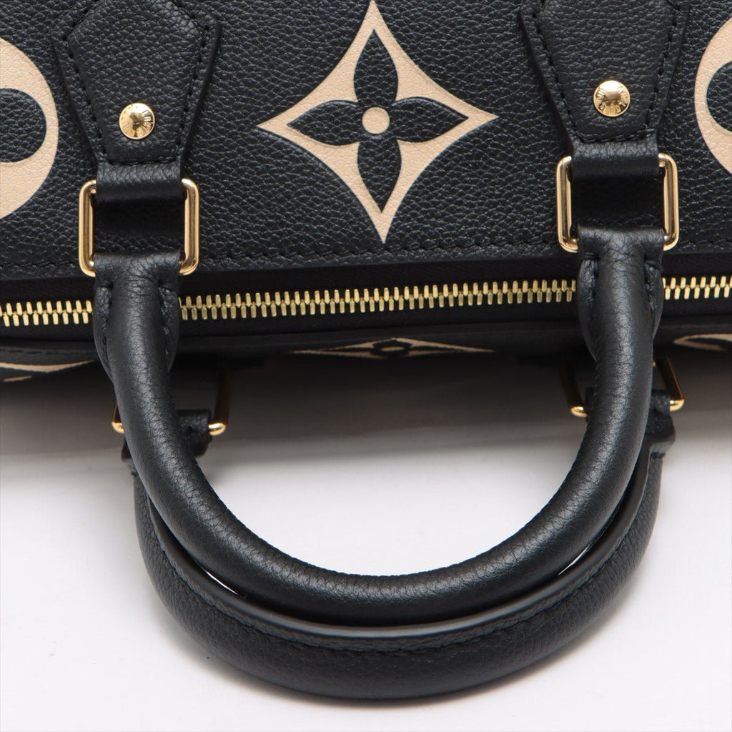Speedy 25 Bandouliere Bag Bicolor Monogram Empreinte Giant