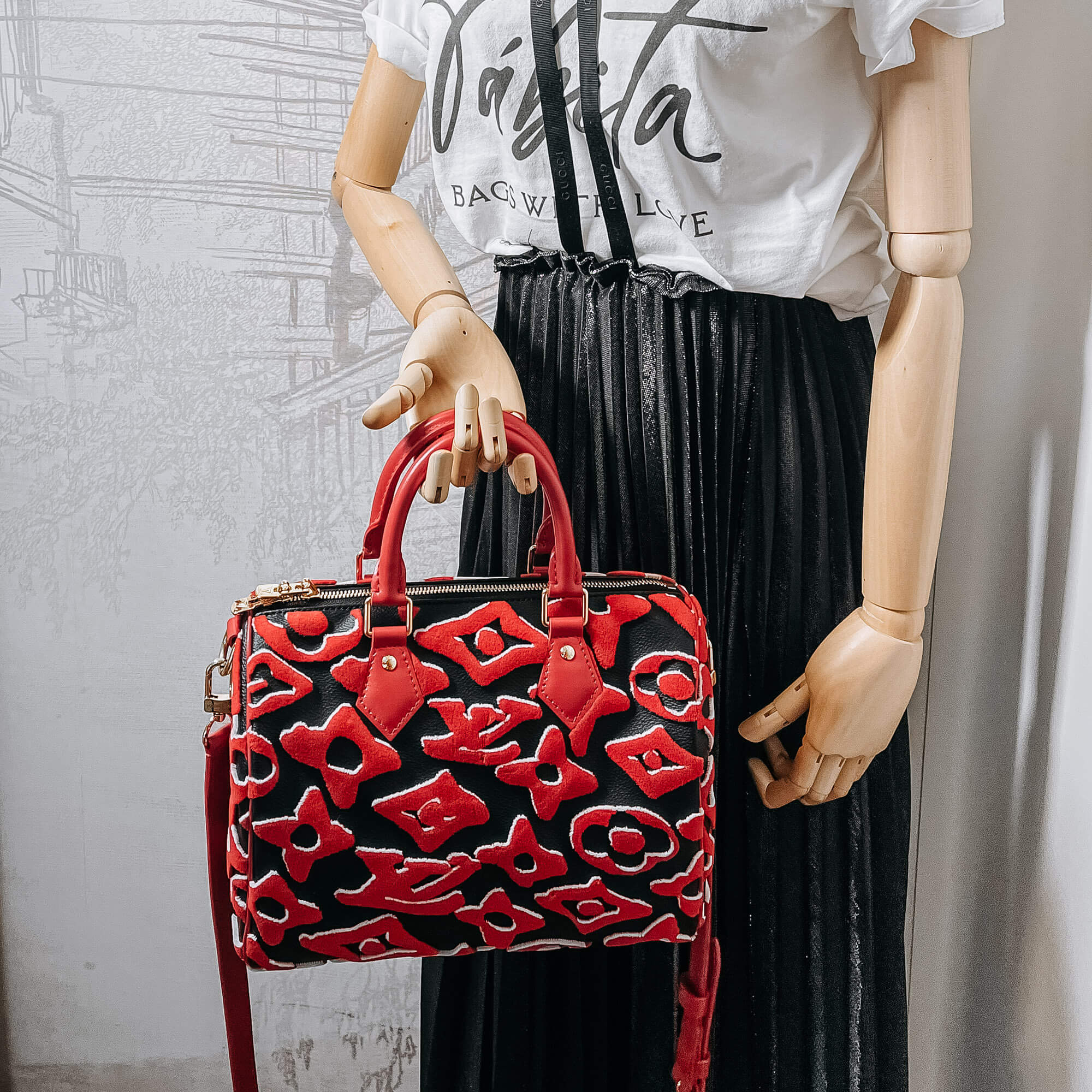 Speedy BandouliÃƒÆ’Ã‚Â¨re 30 Monogram Urs Fischer Bag