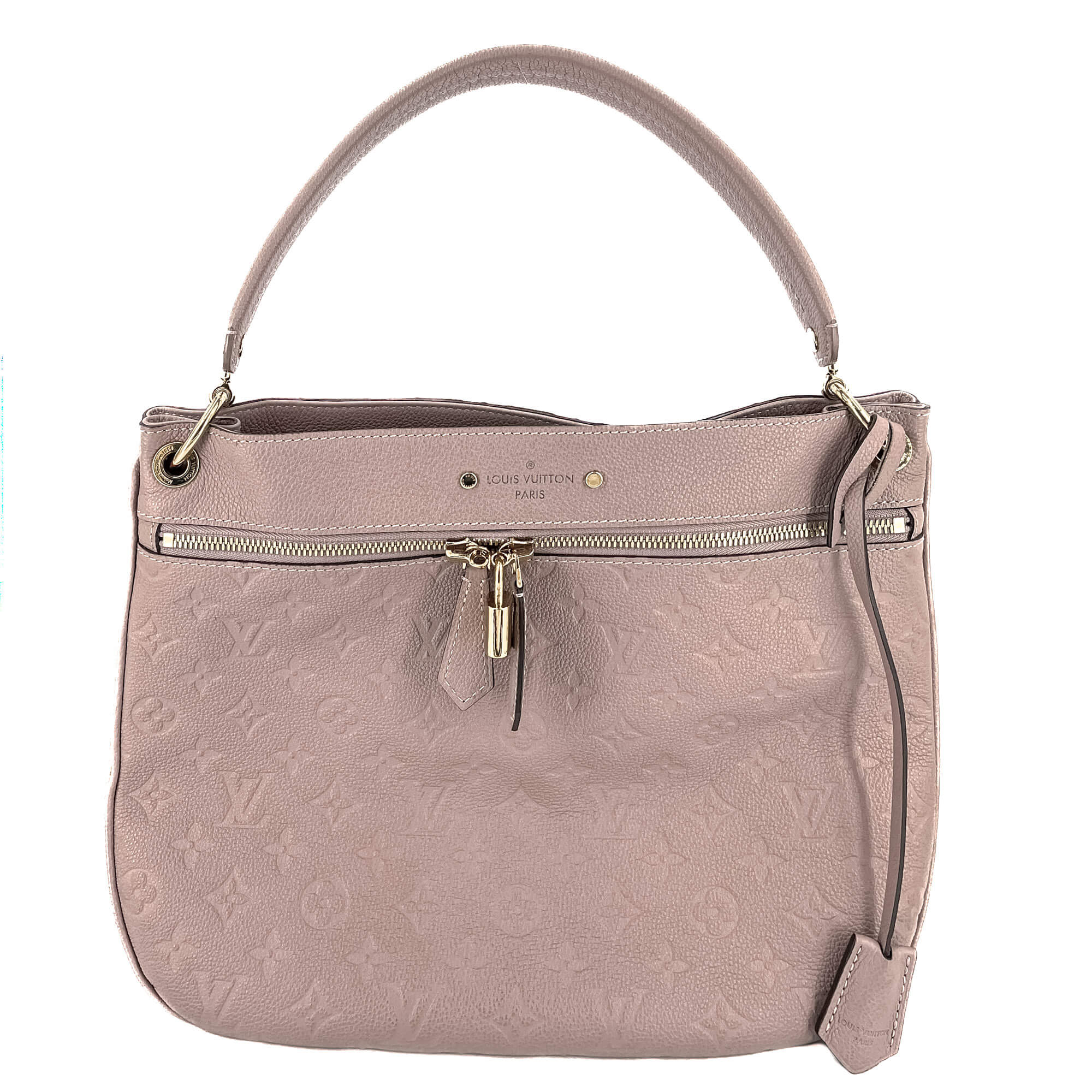 Spontini NM Empreinte Leather Taupe Hobo