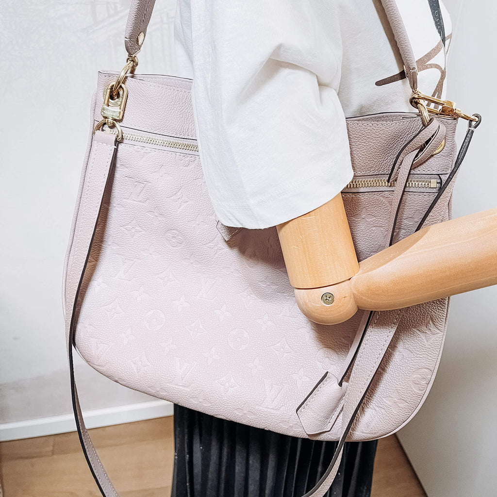 Spontini NM Empreinte Leather Taupe Hobo