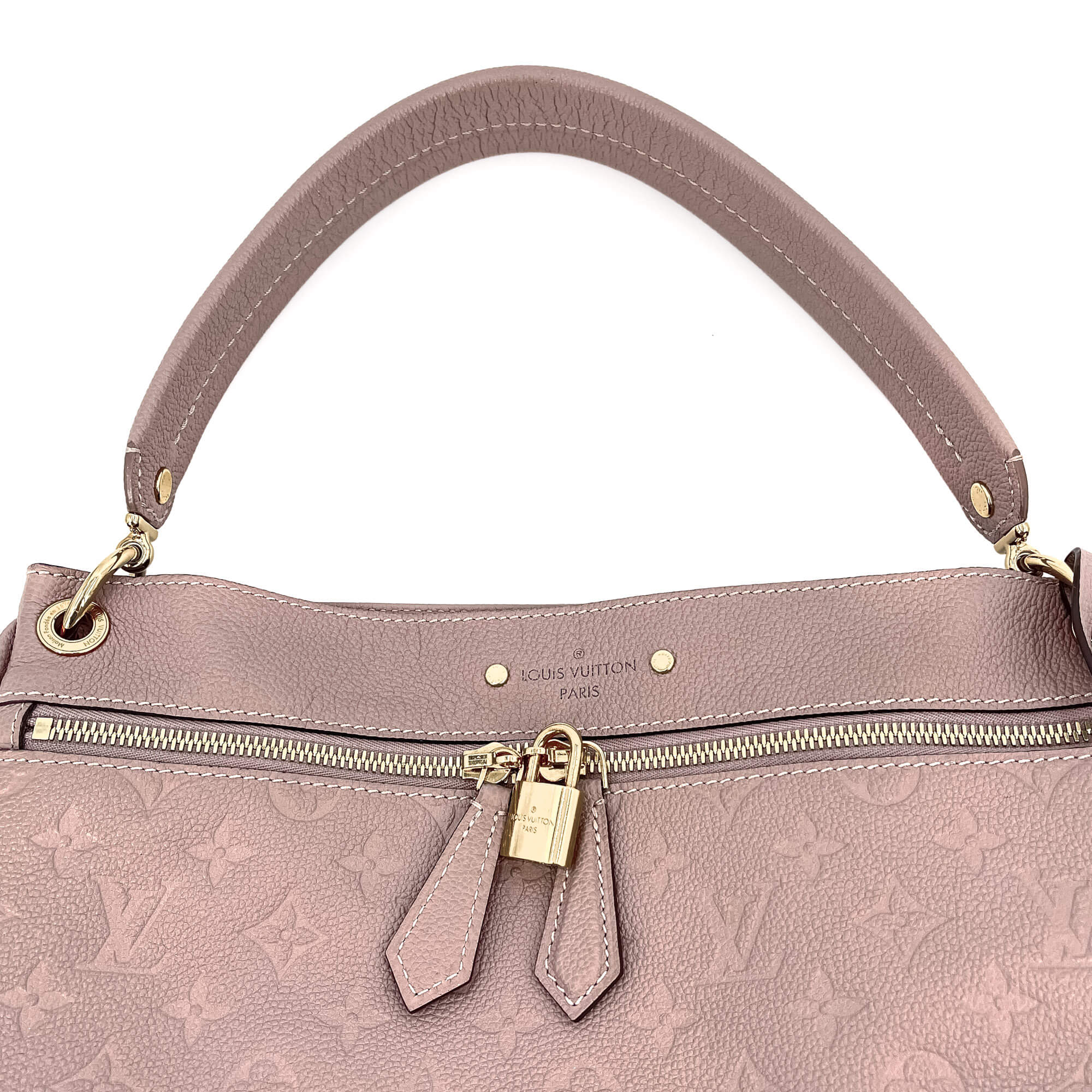 Spontini NM Empreinte Leather Taupe Hobo