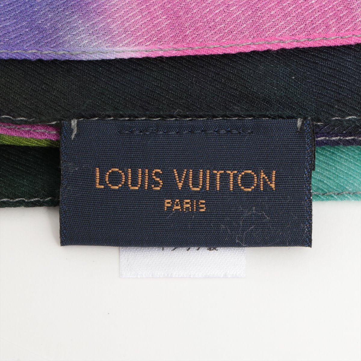 Stole Silk Cotton Monogram Multicolor
