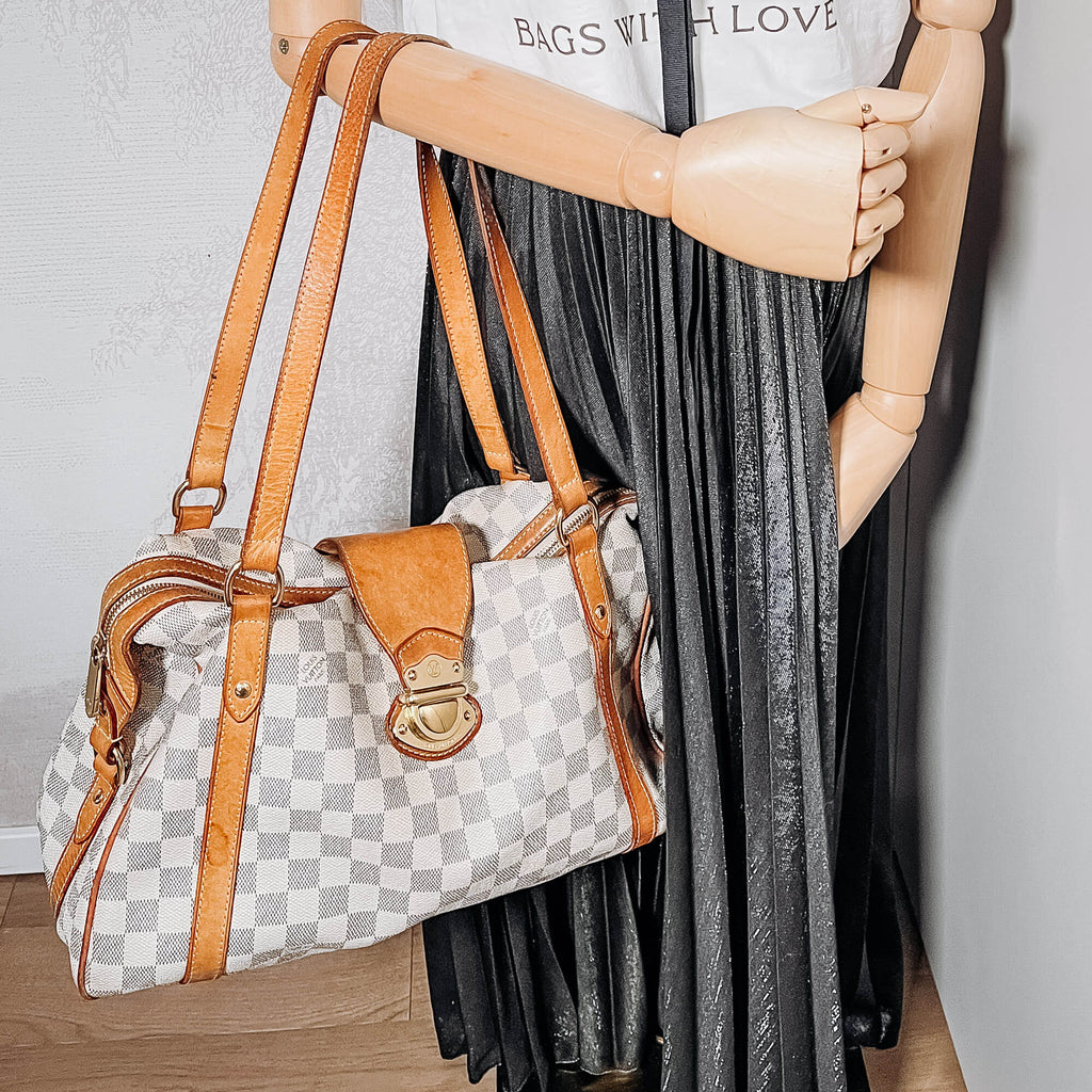 Stresa PM Damier Azur Canvas Bag