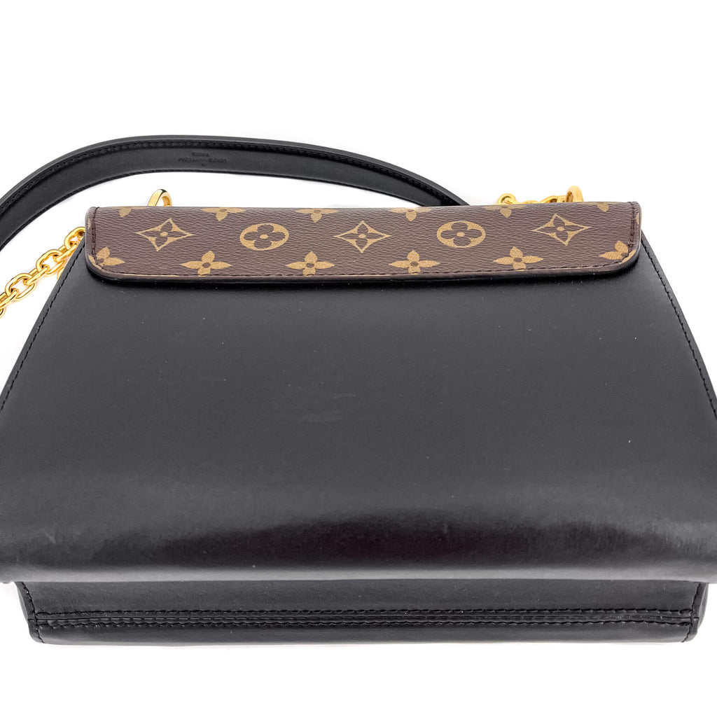 Twist Chain MM Monogram Canvas & Leather Brogue Reverse Bag