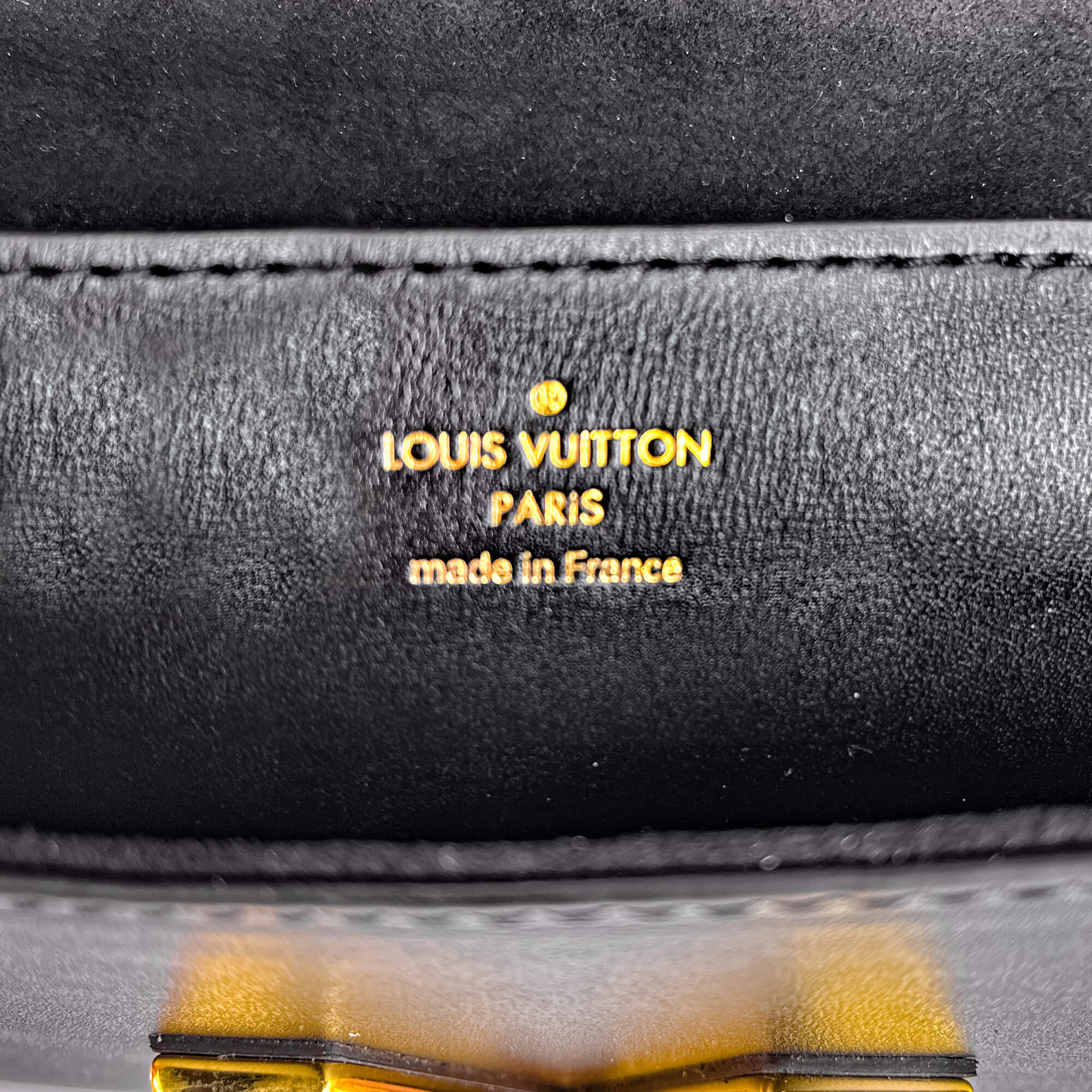 Twist Chain MM Monogram Canvas & Leather Brogue Reverse Bag