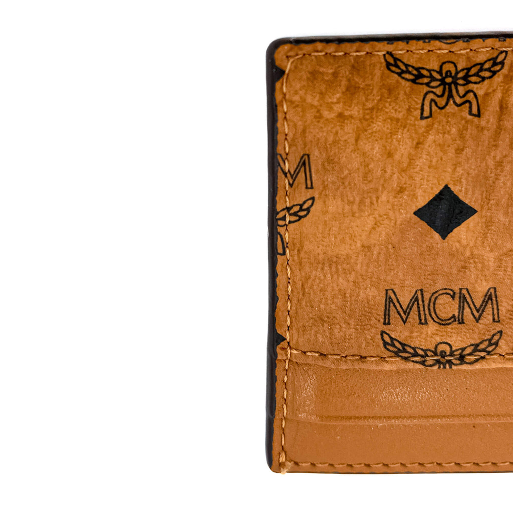 Mini Card Case Leather Cognac