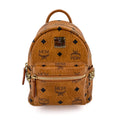 X-Mini Stark Bebe Boo Side Studs Leather Backpack Cognac