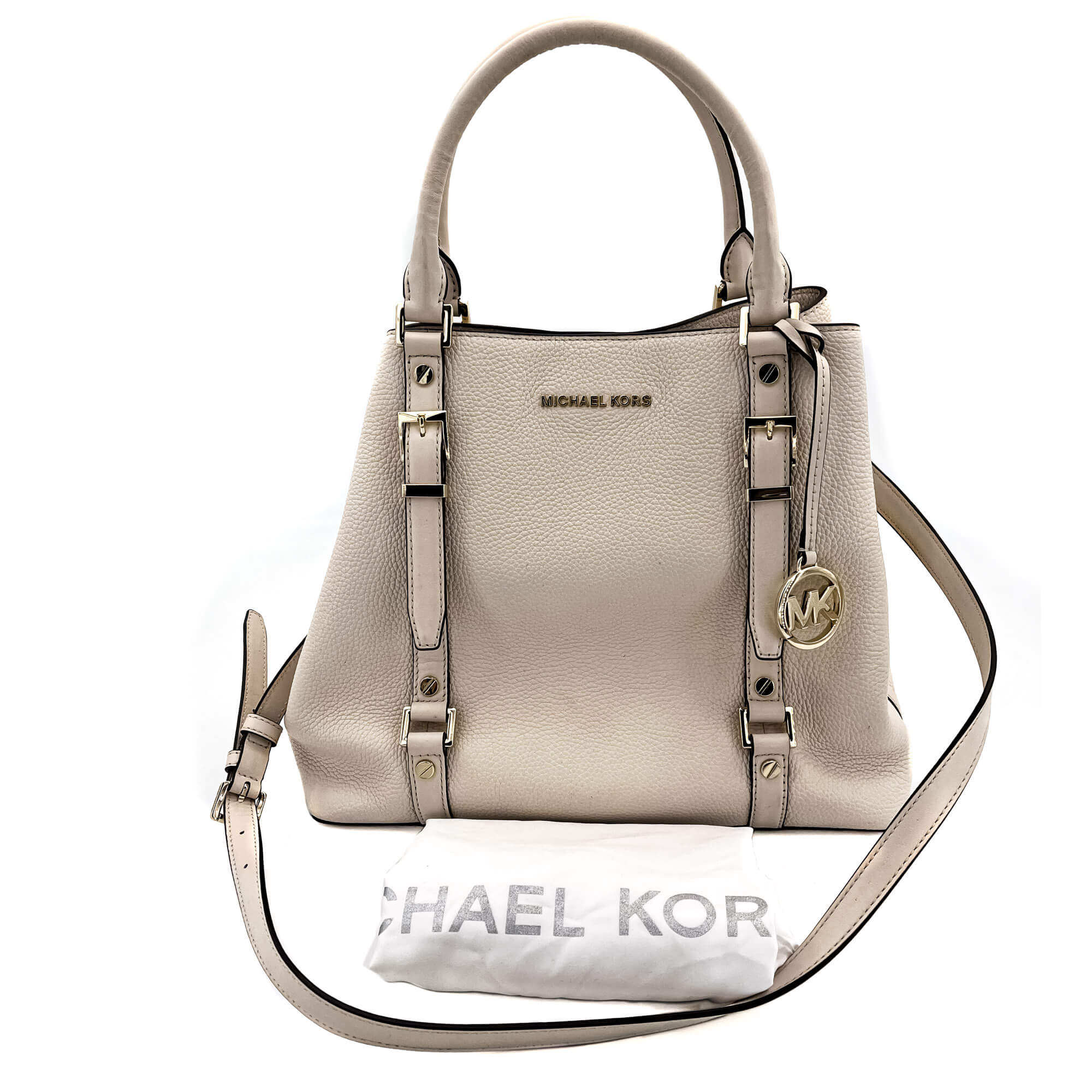 Bedford Legacy Leather Tote Off-White Large
