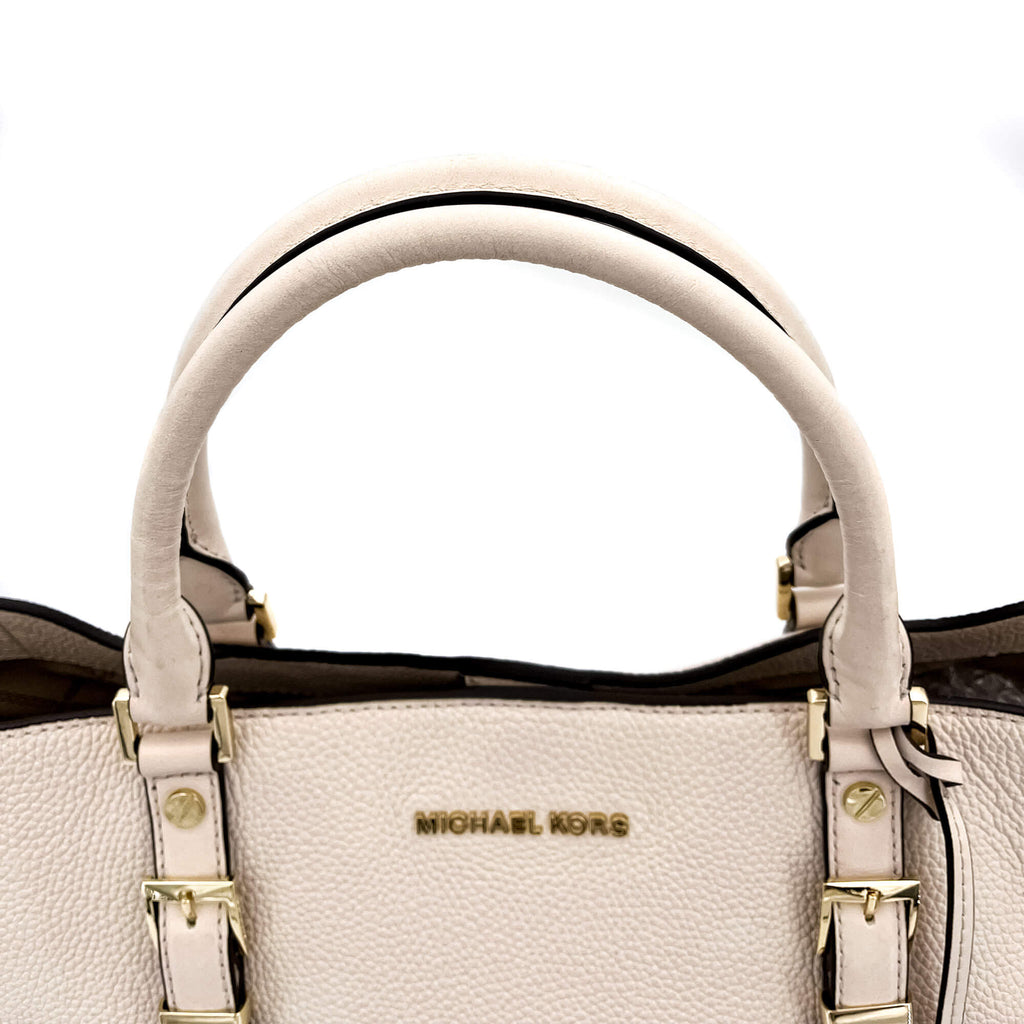 Bedford Legacy Leather Tote Off-White Large