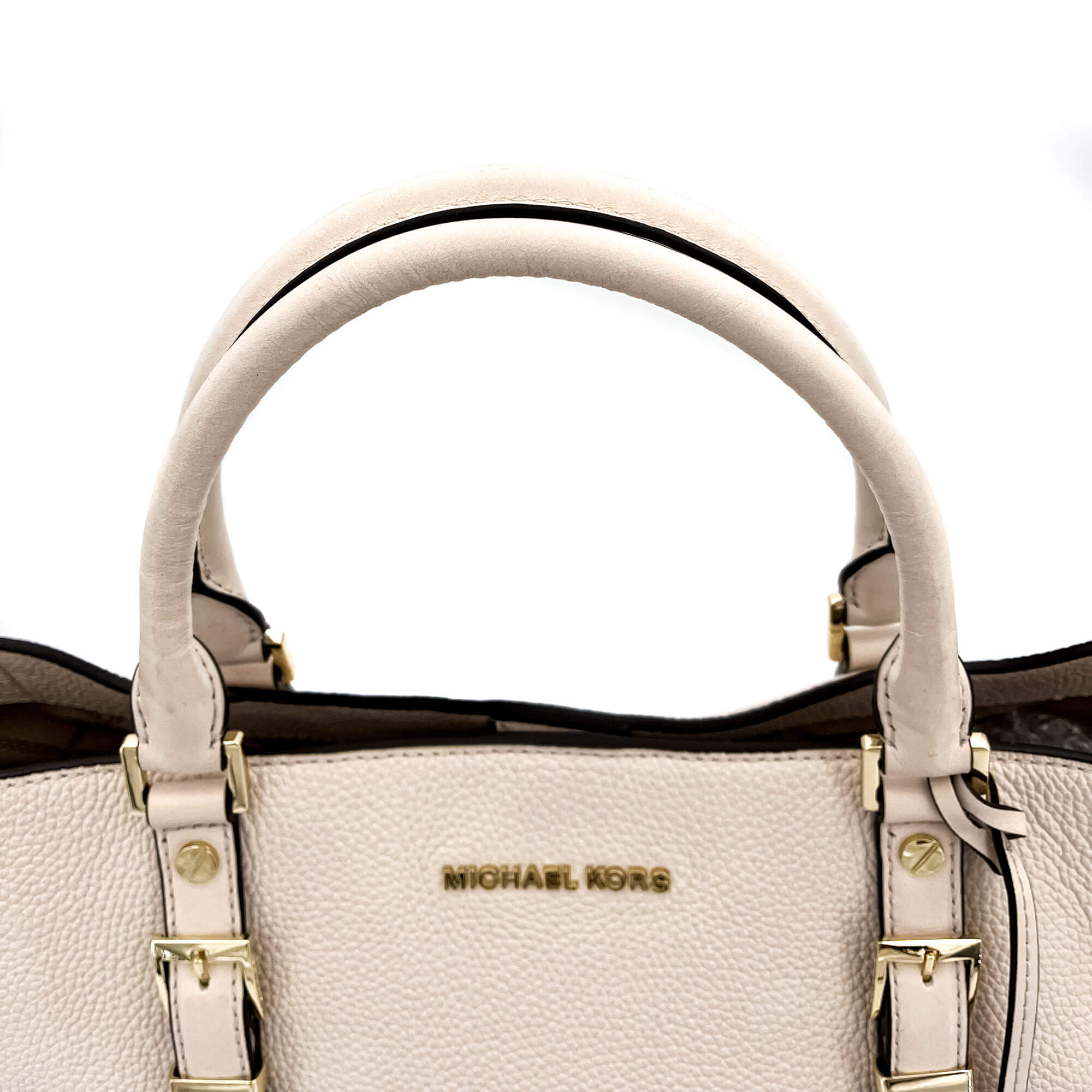 Bedford Legacy Leather Tote Off-White Large