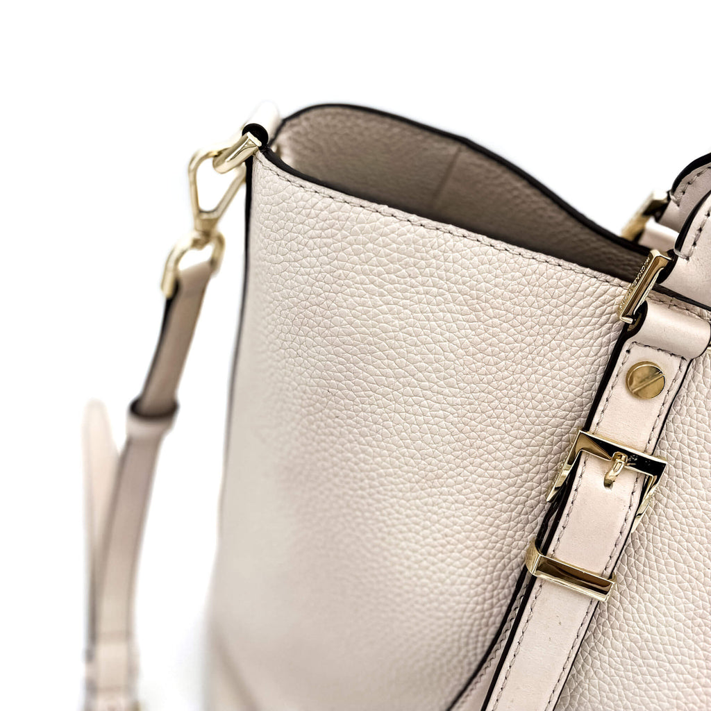 Bedford Legacy Leather Tote Off-White Large