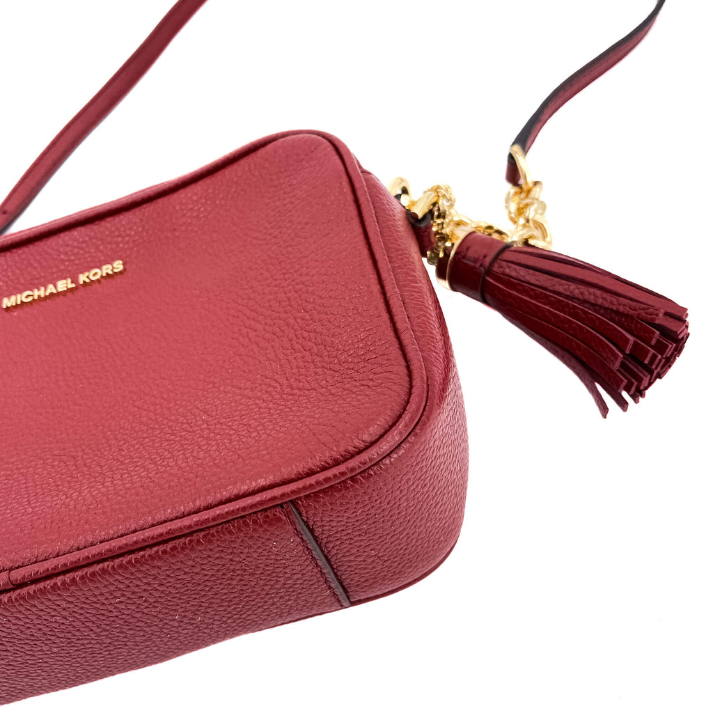 Camera Bag Leather Red