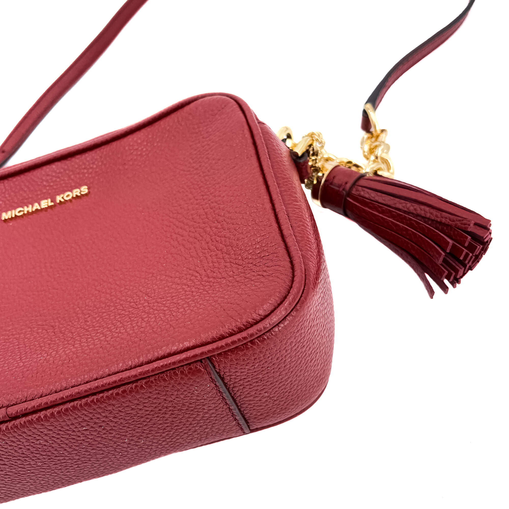 Camera Bag Leather Red