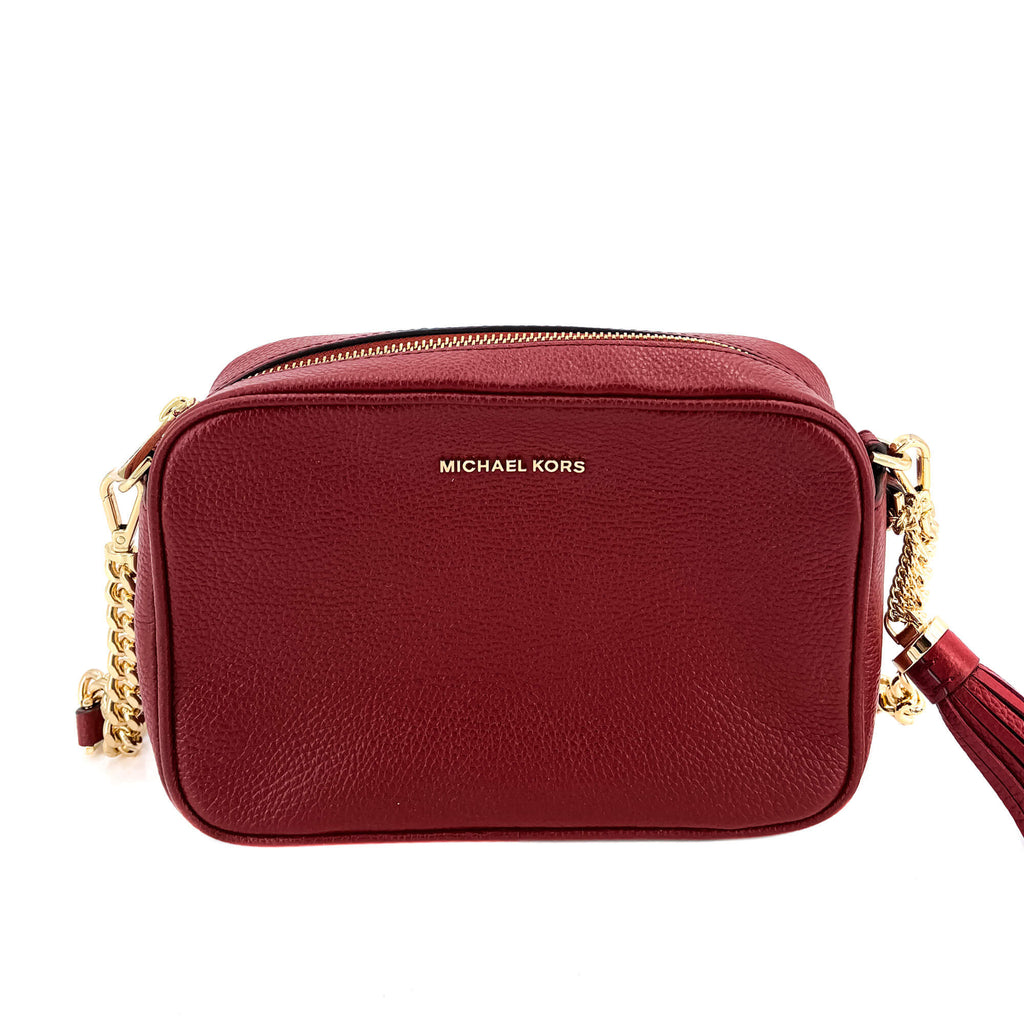 Camera Bag Leather Red