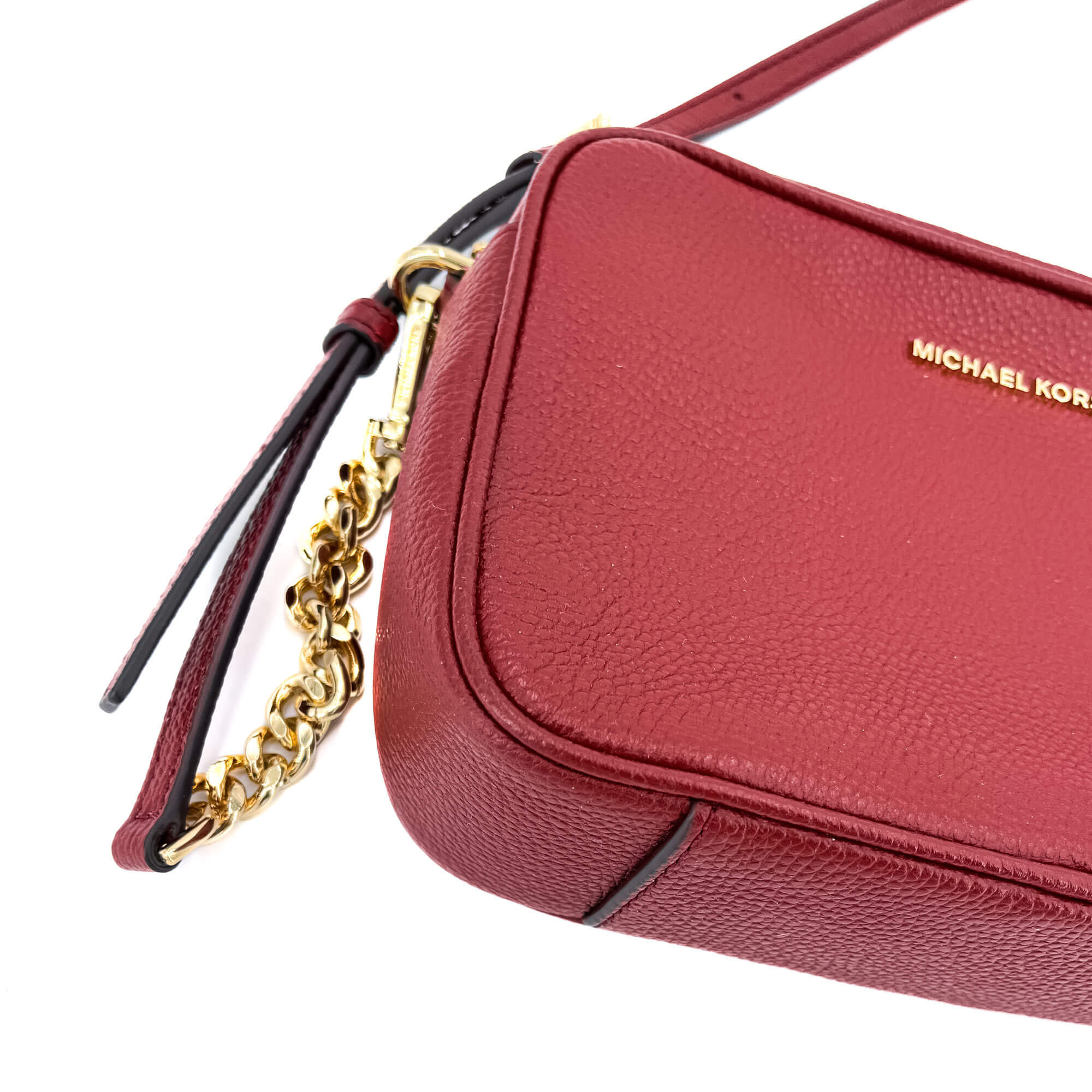 Camera Bag Leather Red