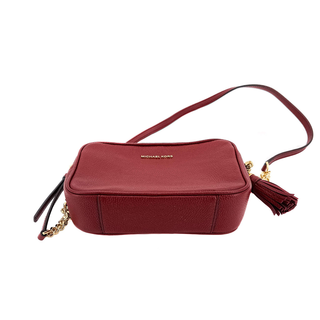 Camera Bag Leather Red