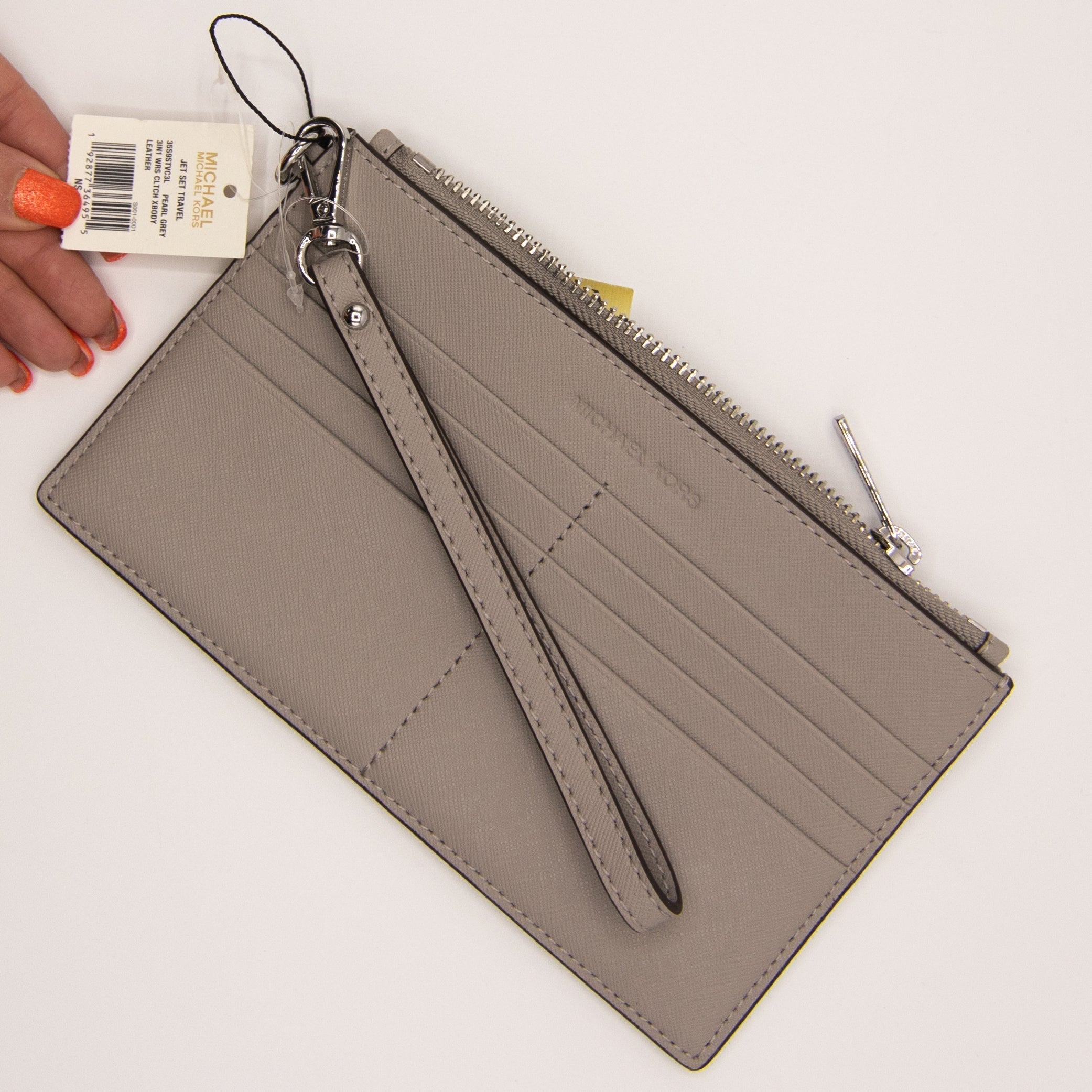 Cross Body Shoulder Clutch Grey 192877364955