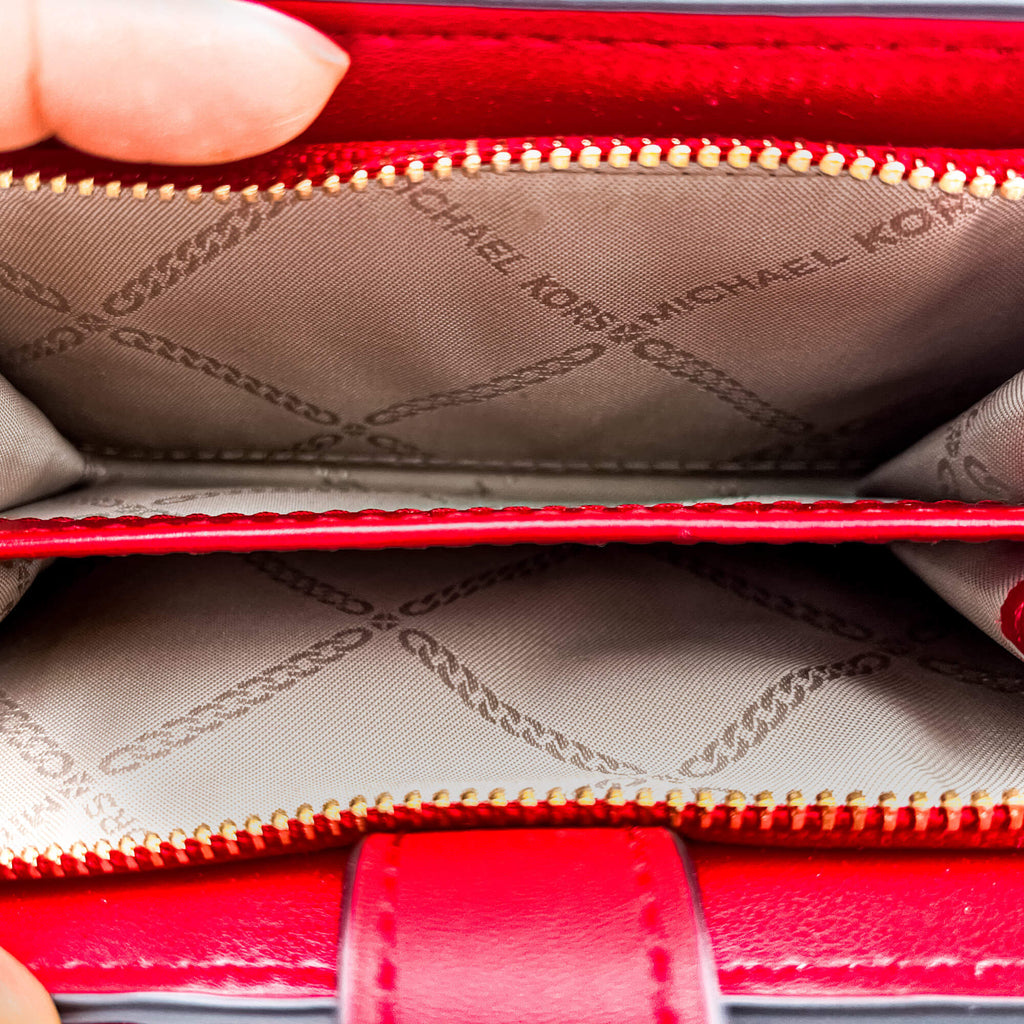 Envelope Wallet in Red Leather