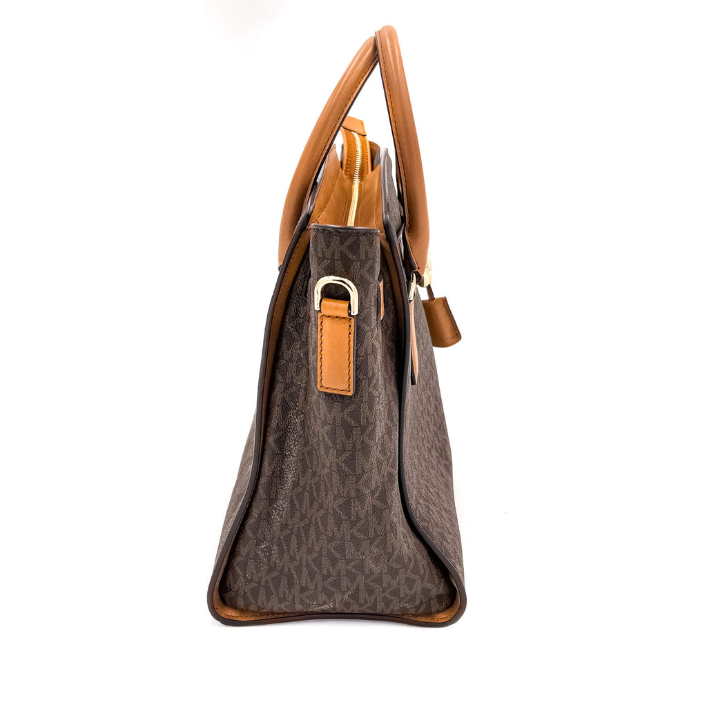 Hamilton Monogram Canva Brown